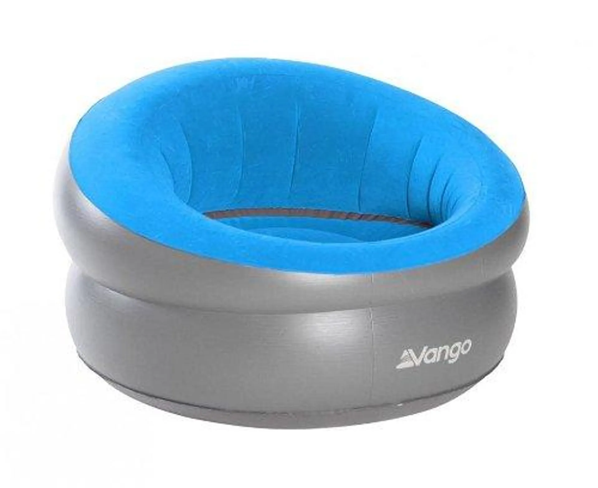 Vango Inflatable Donut Flocked Chair DLX Mykonos Blue