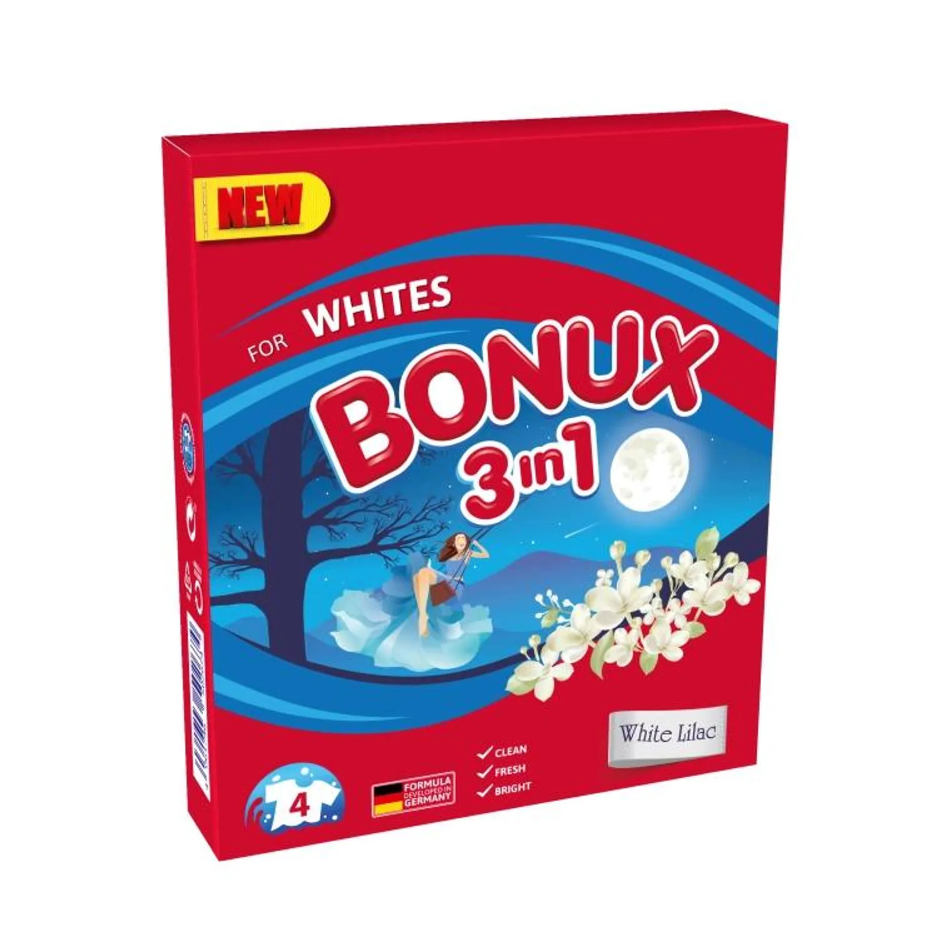 Bonux White Lilac prací prášek, 4 praní, 300 g