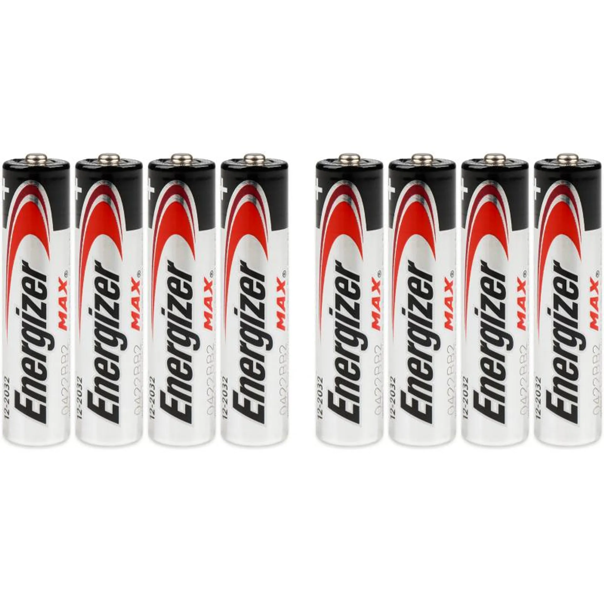 8x alkalická baterie Energizer MAX LR03 AAA mikrotužková