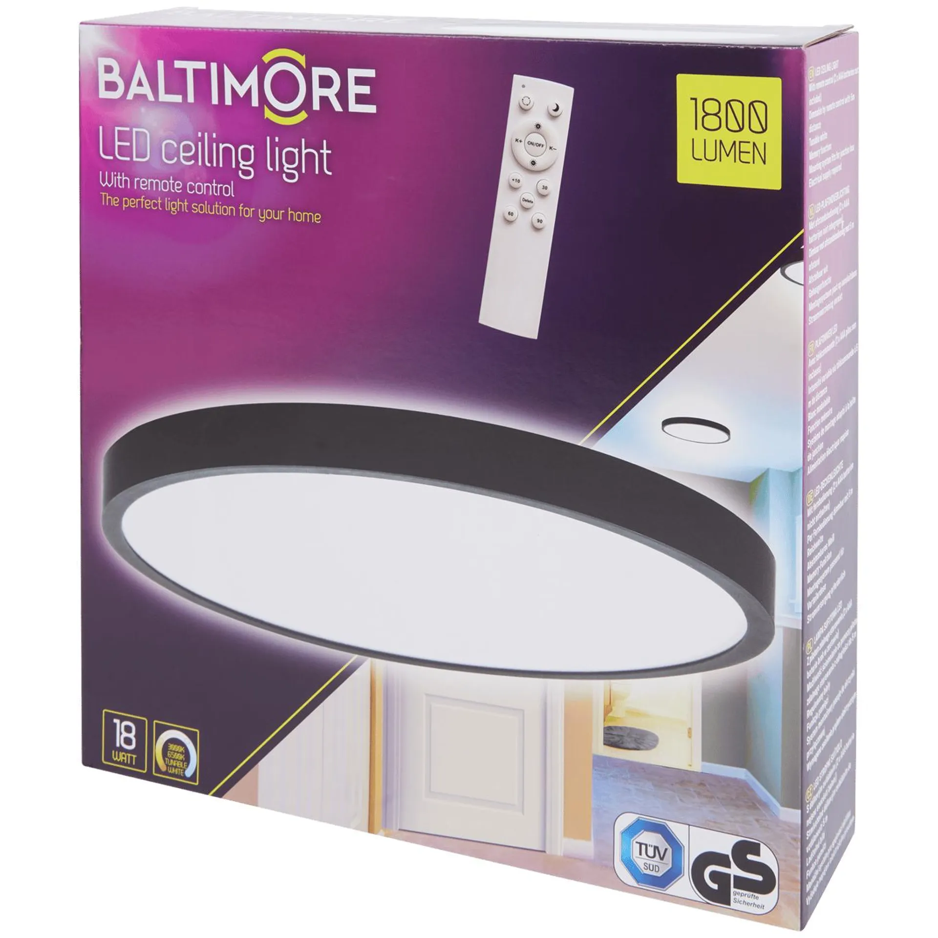 Stropní LED lampa Baltimore