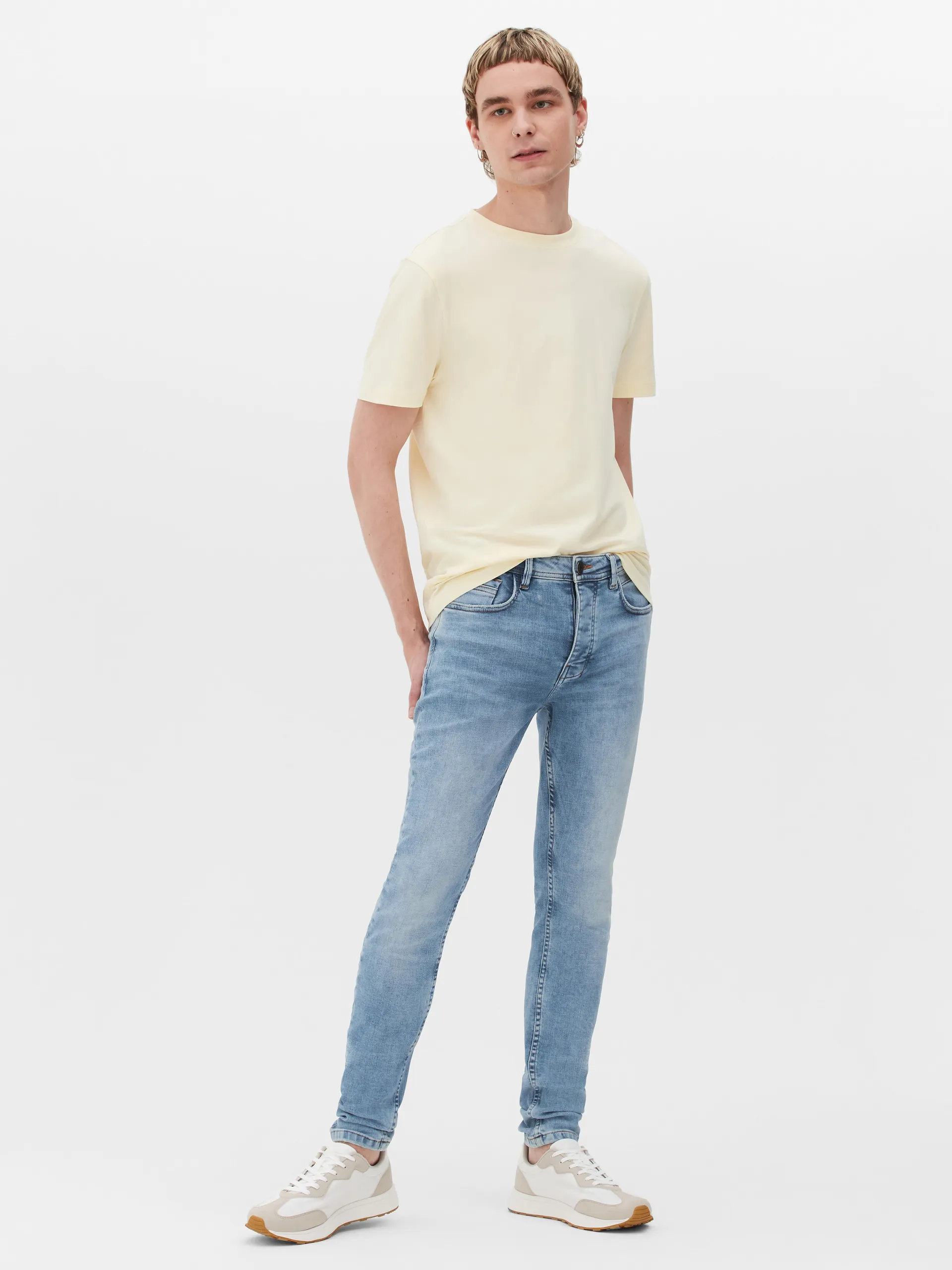 Skinny jeans met normale taille