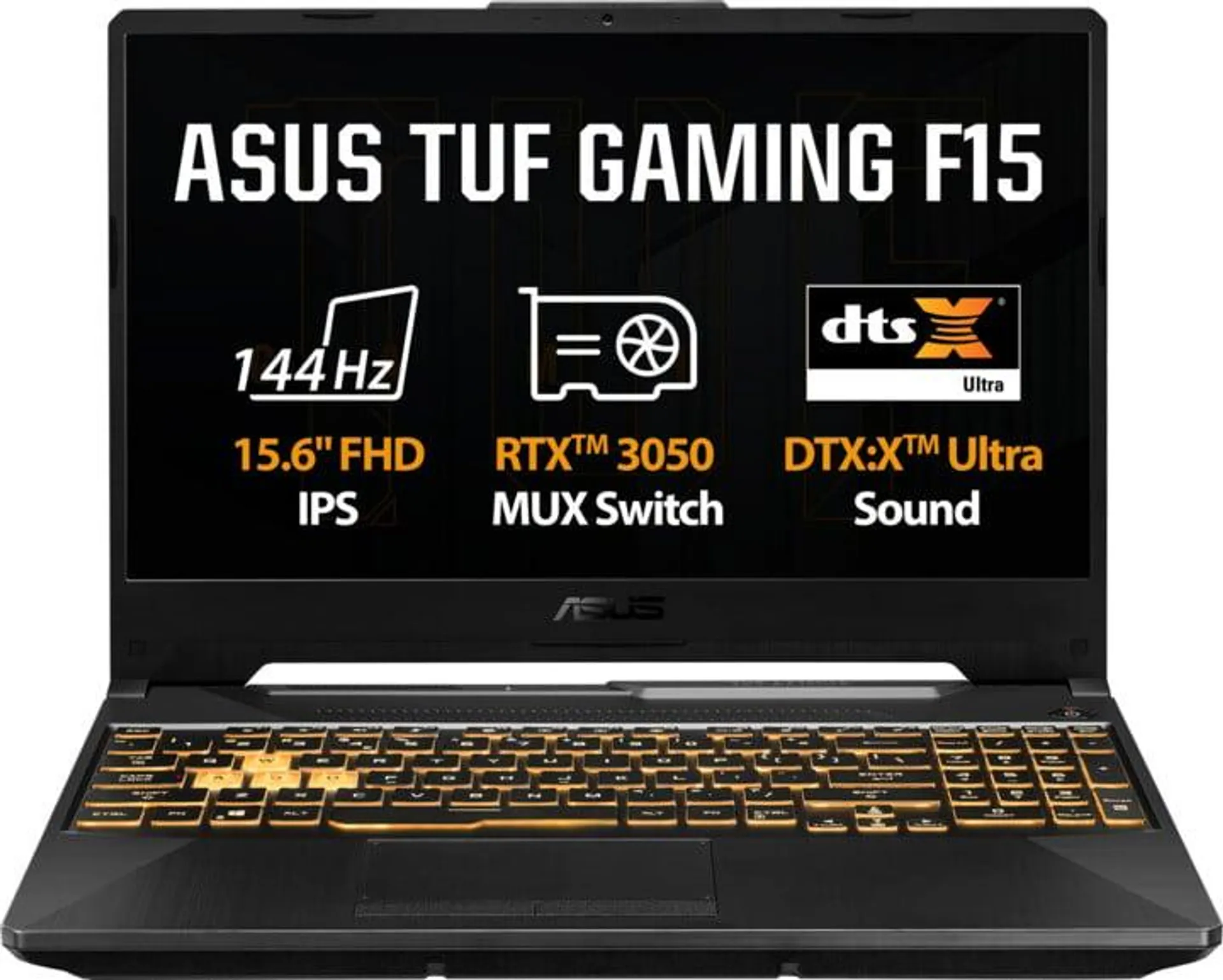 ASUS TUF Gaming F15 (2021), černá