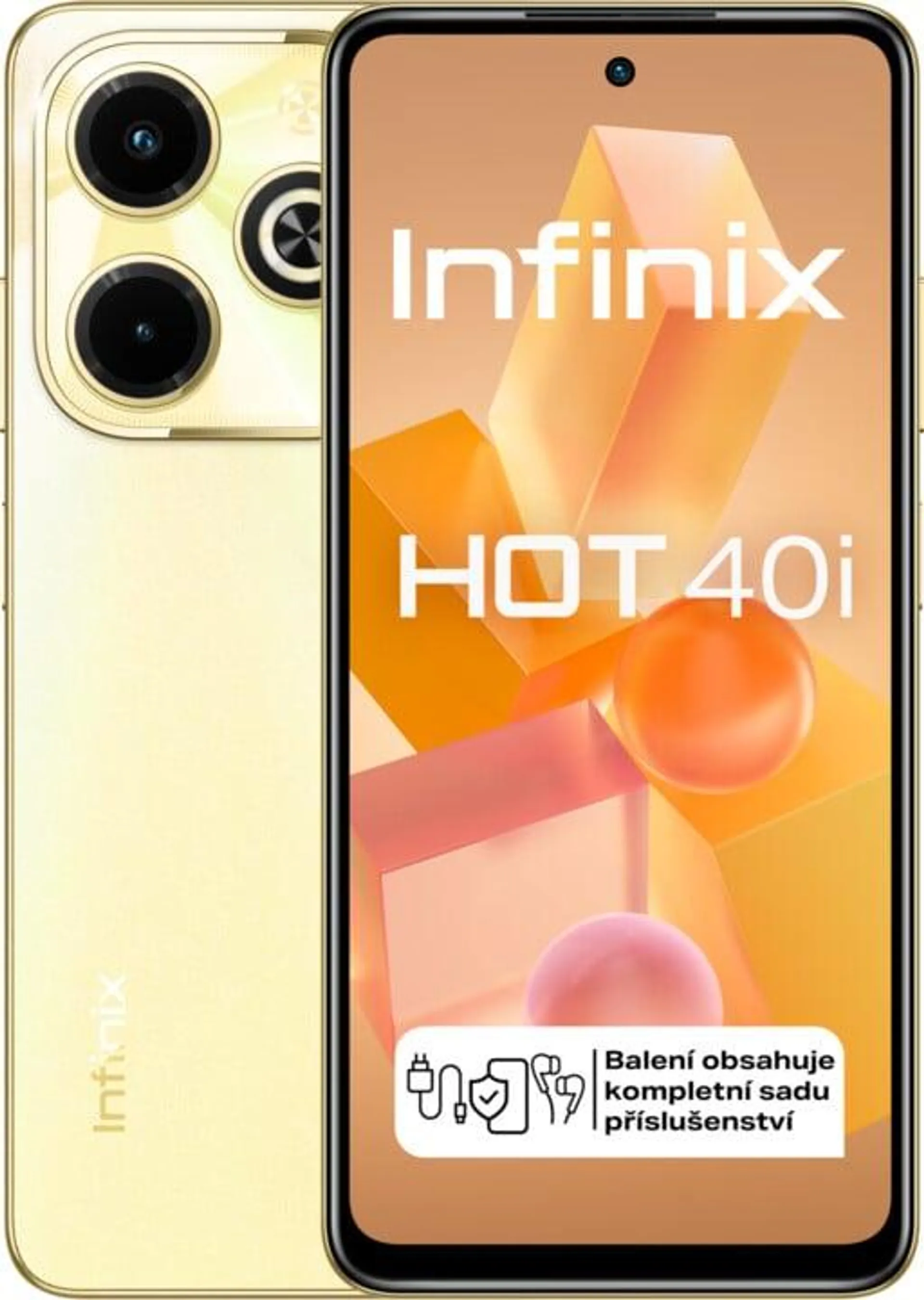 Infinix Hot 40i, 8GB/256GB, Horizon Gold