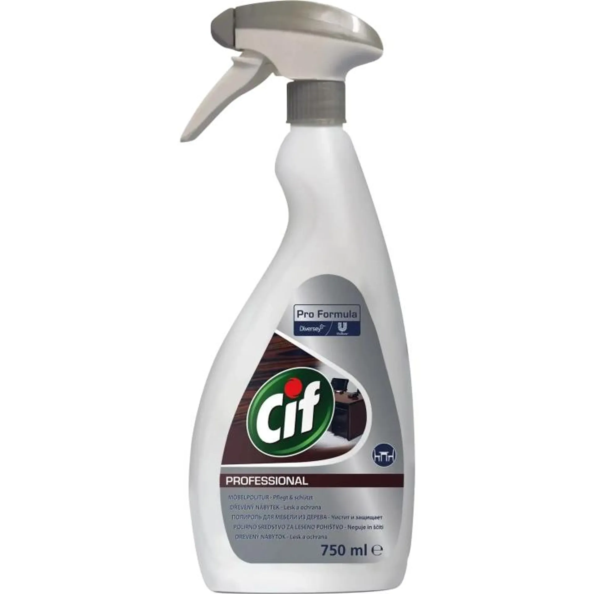 Cif Professional Wood Polish čistící prostředek na nábytek, 750 ml