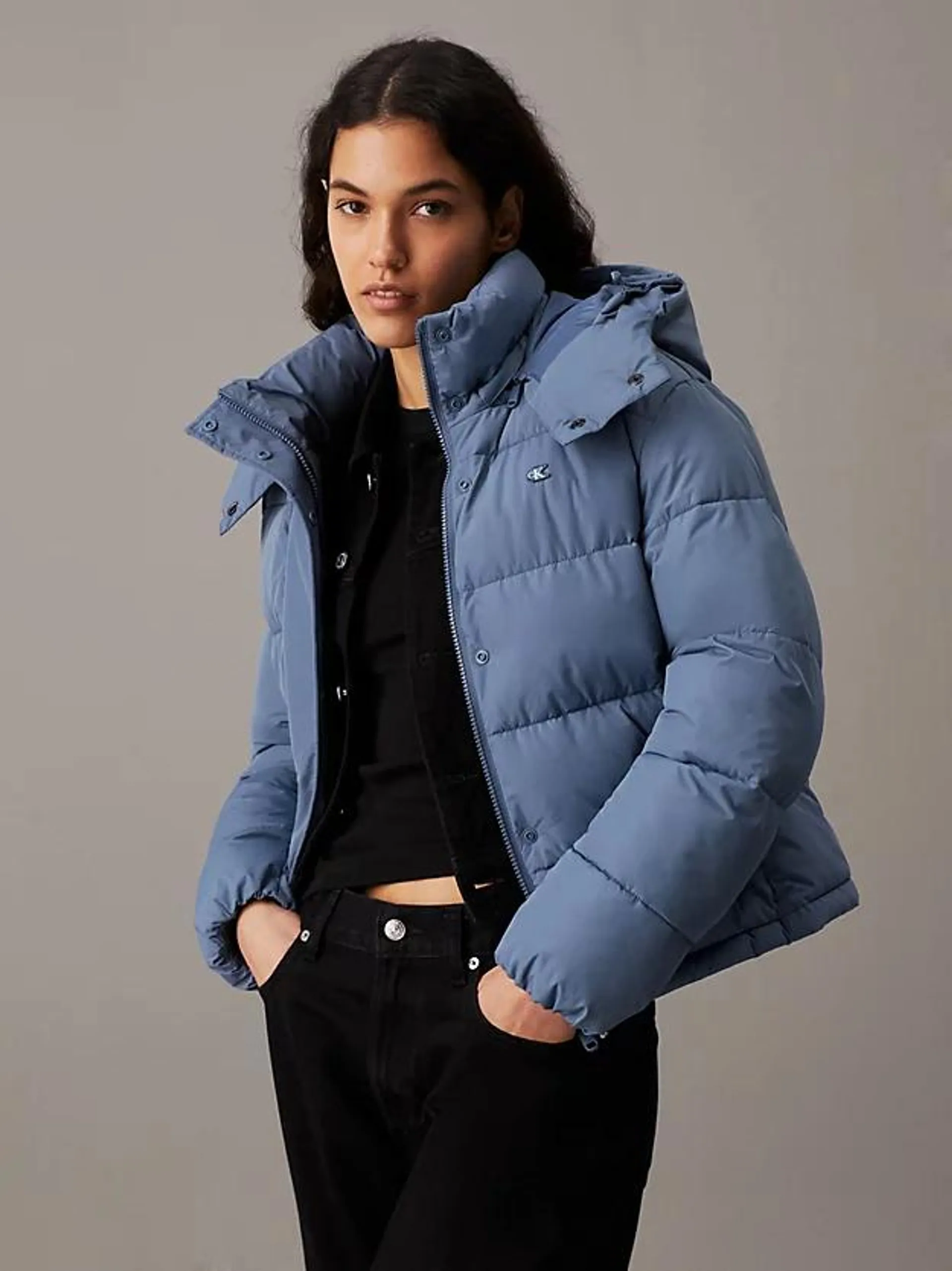 Short Hooded Puffer Jacket