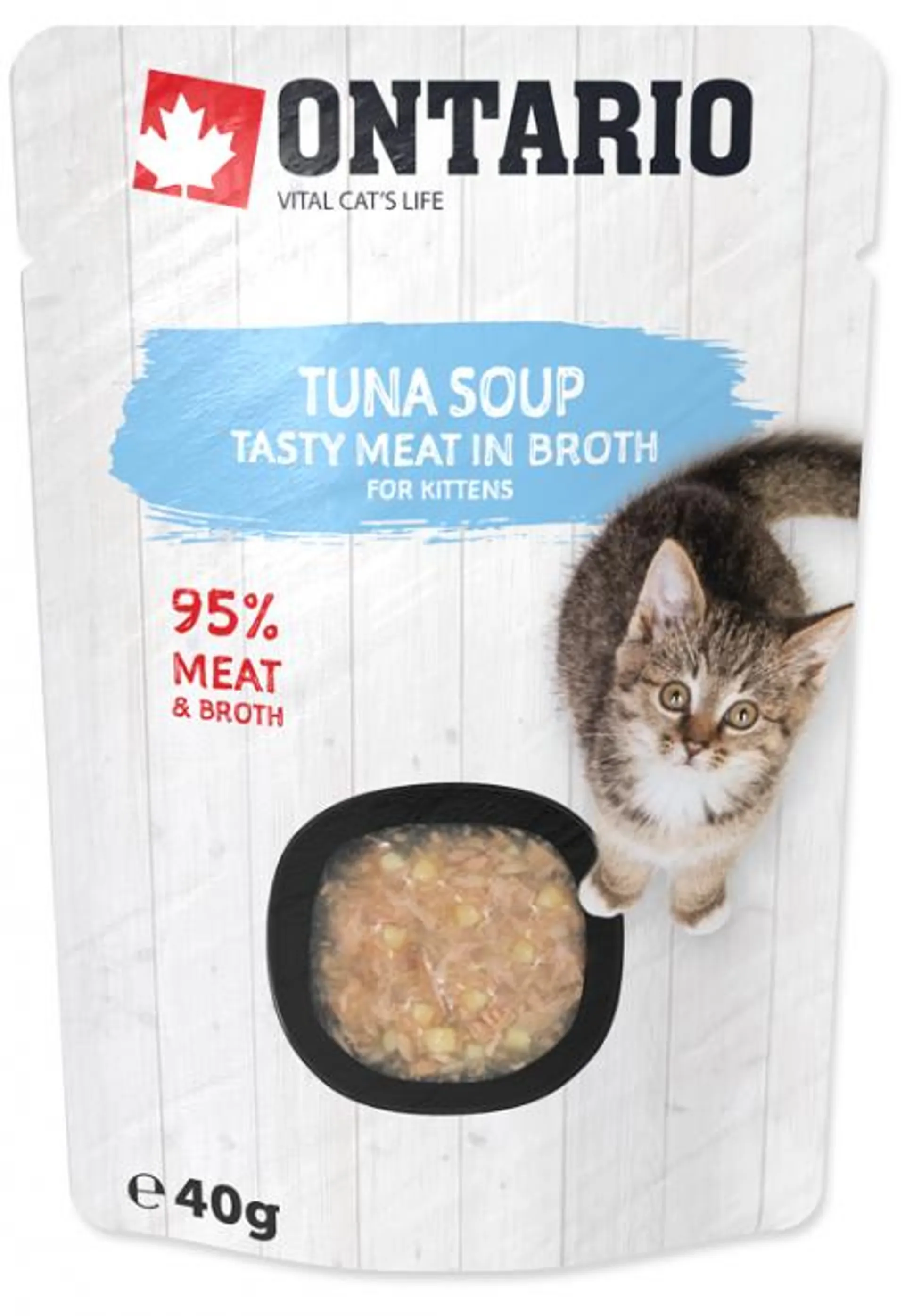 Polévka Ontario Kitten Soup Tuna, Rice & Vegetable 40g