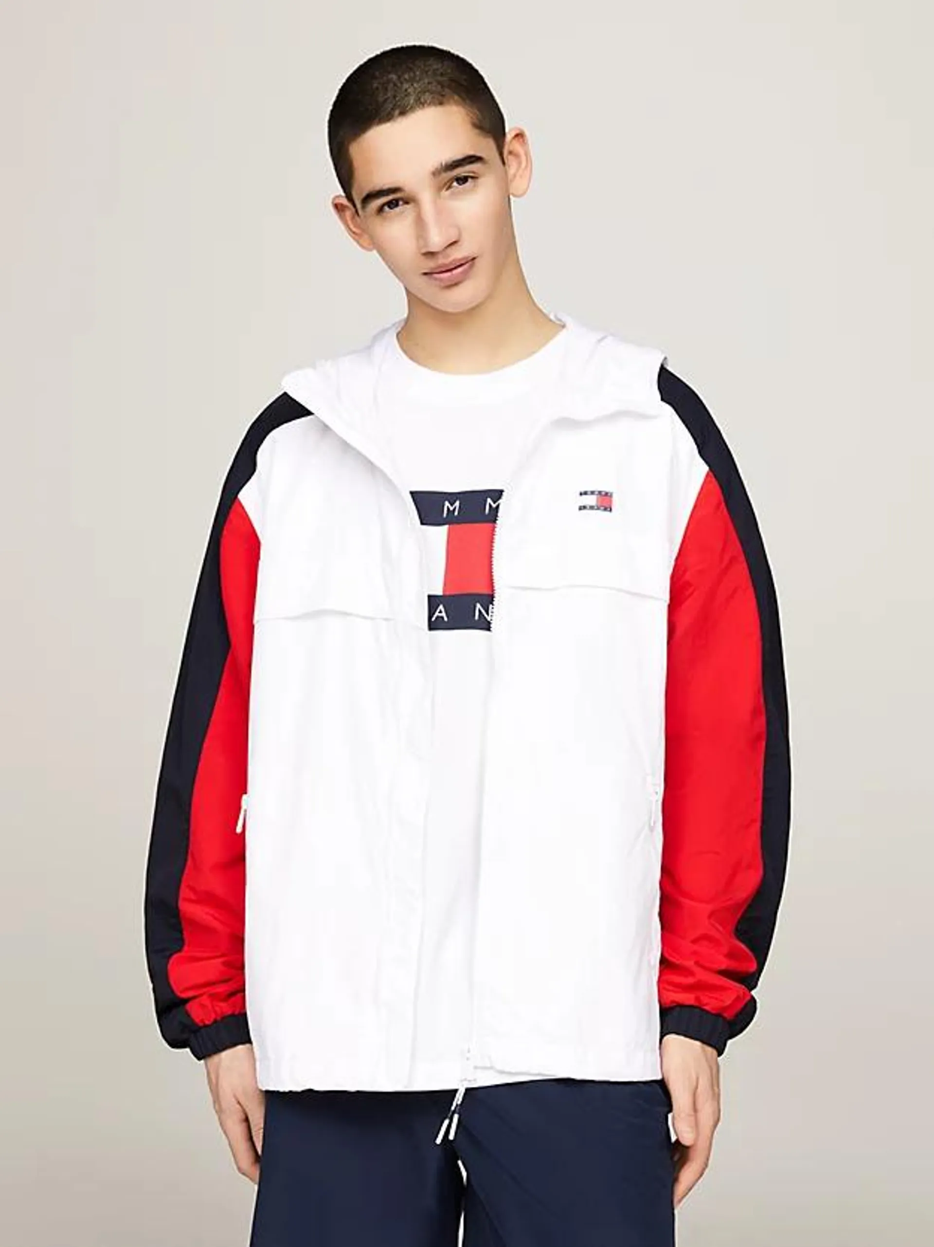 Colour-Blocked Chicago Windbreaker