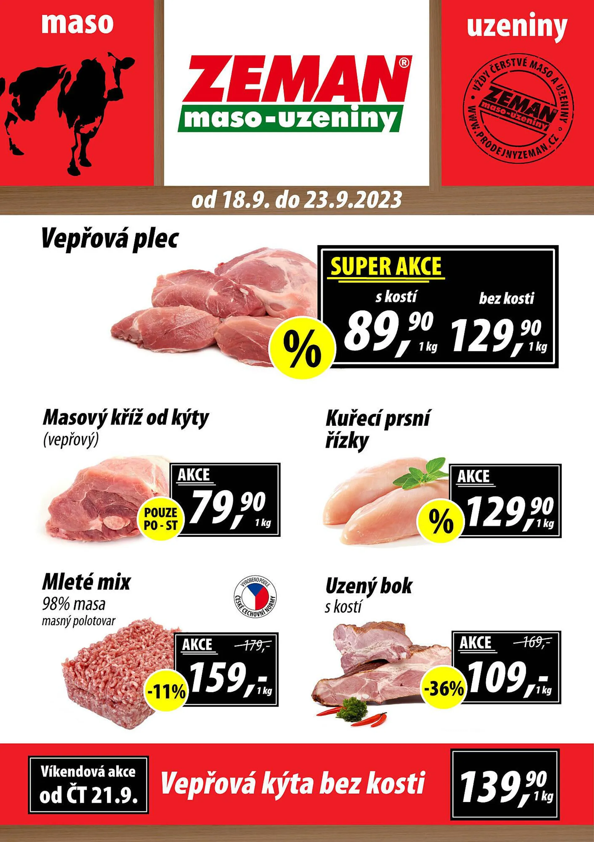 ZEMAN leták - 18. září 23. září 2023 - Page 1
