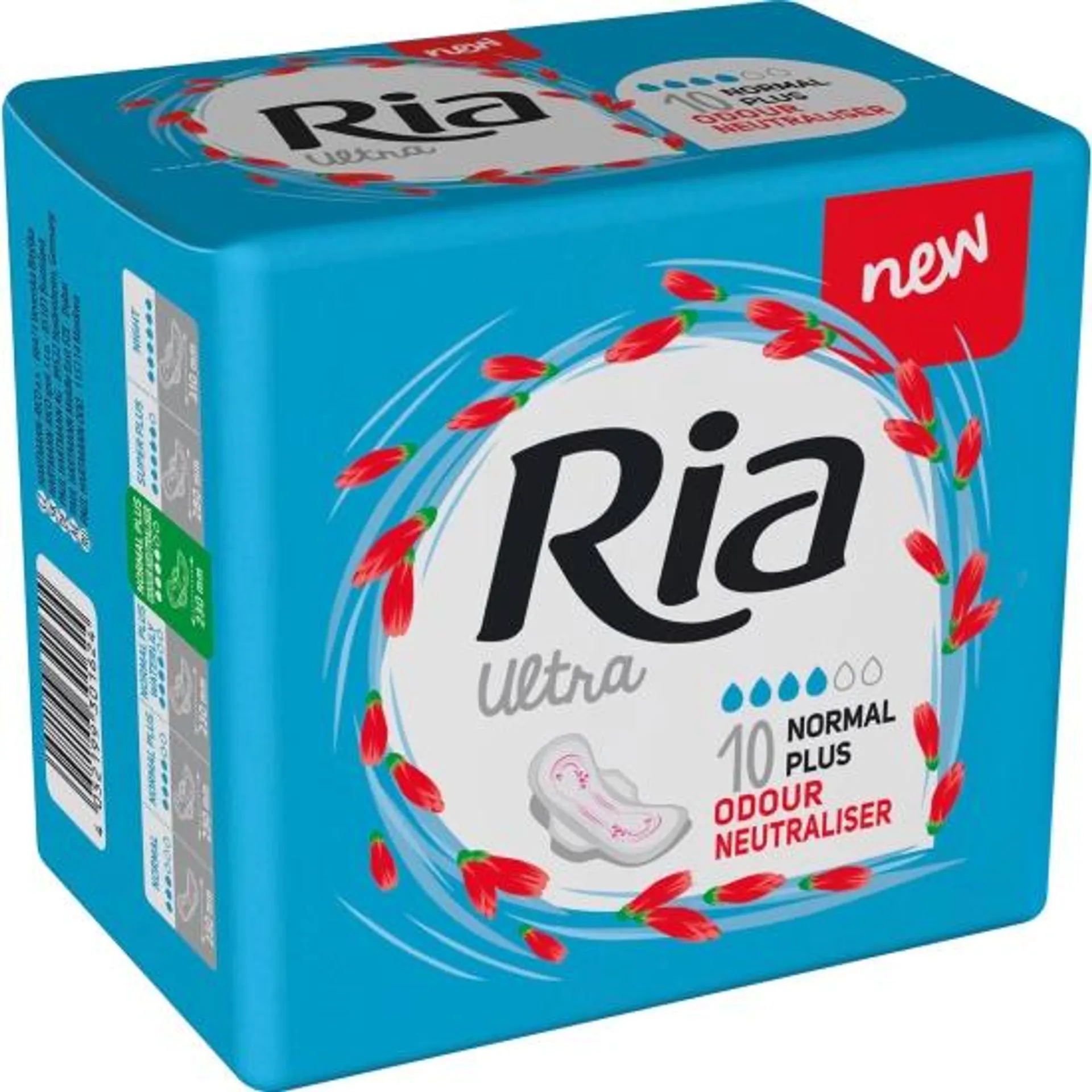 Ria Ultra Normal plus Odour Neutraliser dámské vložky, 10 ks