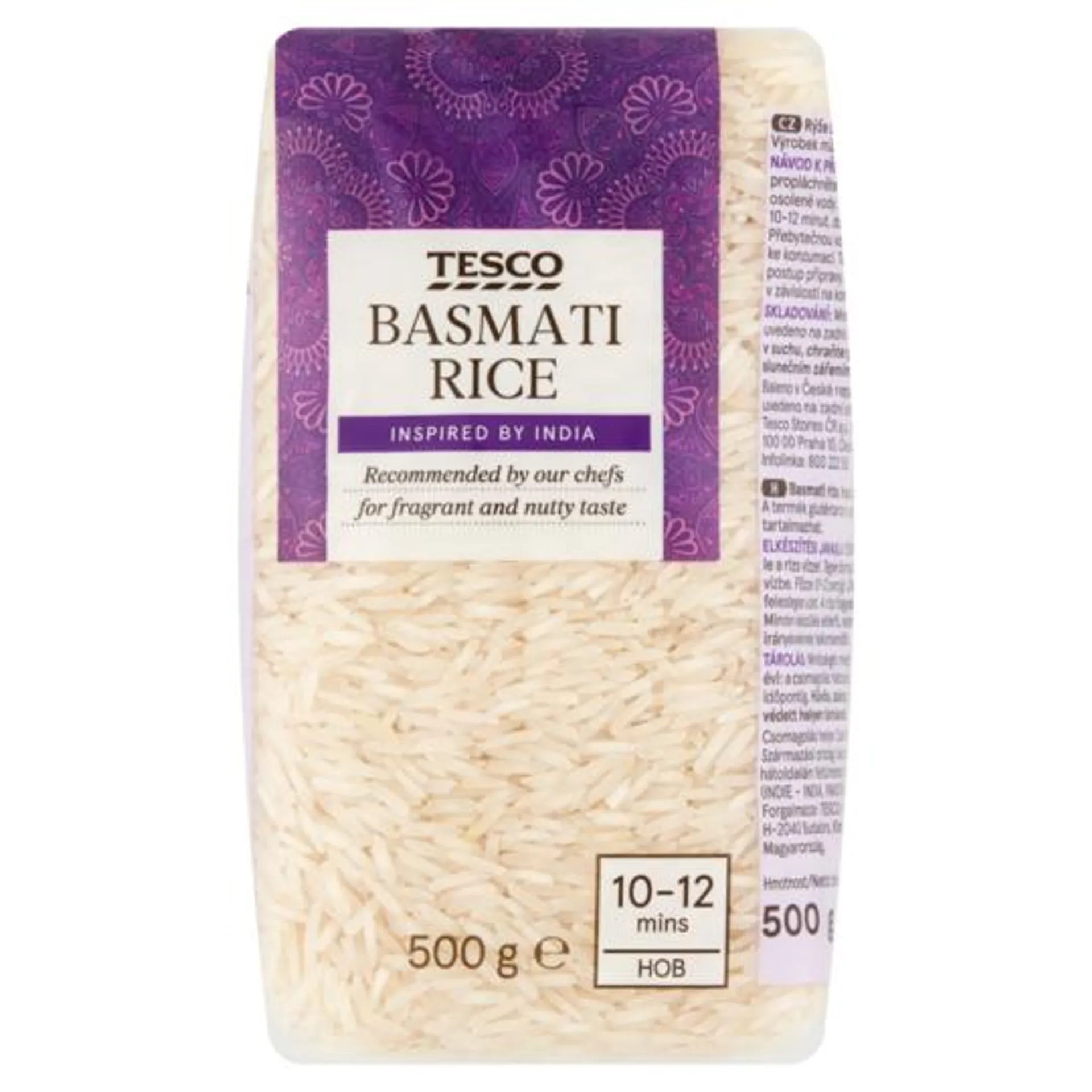 Tesco Rýže basmati dlouhozrnná loupaná 500g