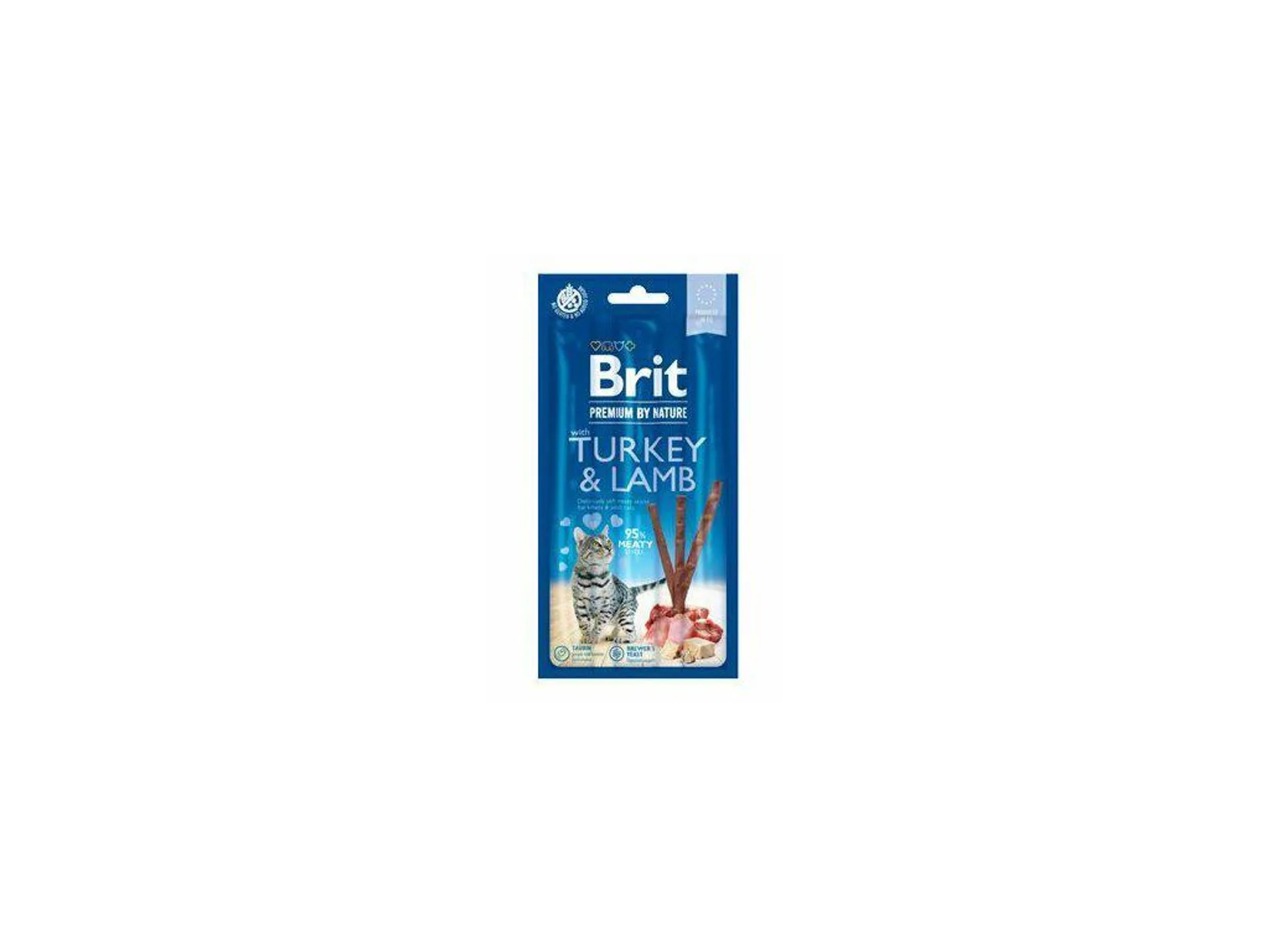 Brit Premium by Nature Cat Sticks with Turkey & Lamb (3 sticks)