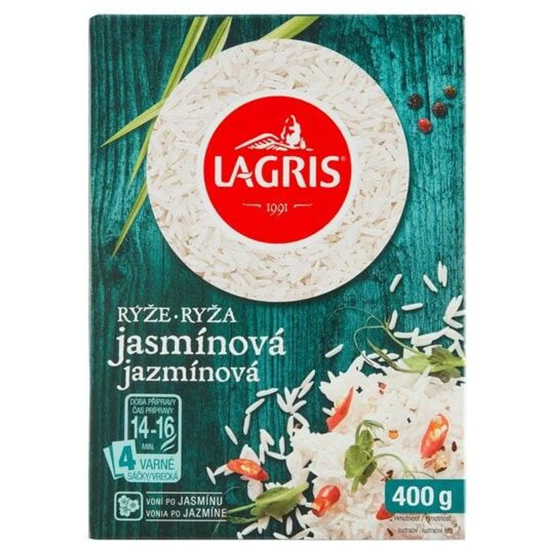 Lagris Rýže jasmínová ve varných sáčcích 400g