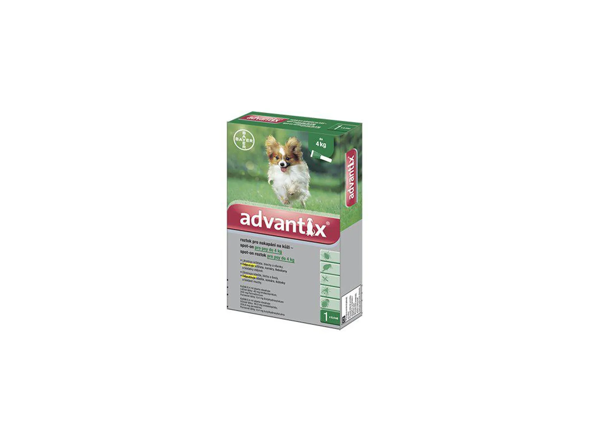 Advantix antiparazitikum pro psy do 4 kg