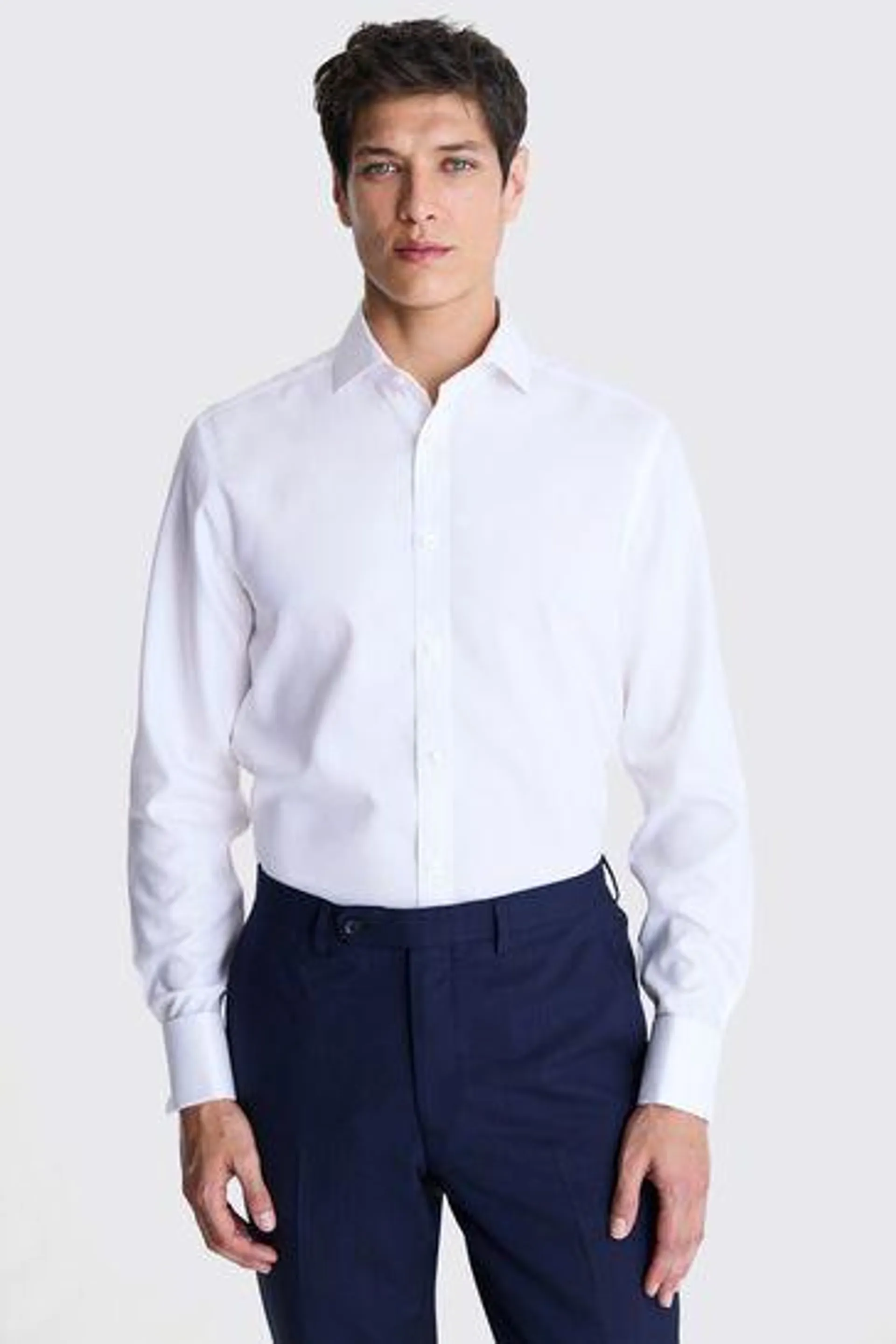 MOSS Tailored Fit Oxford Non Iron Shirt