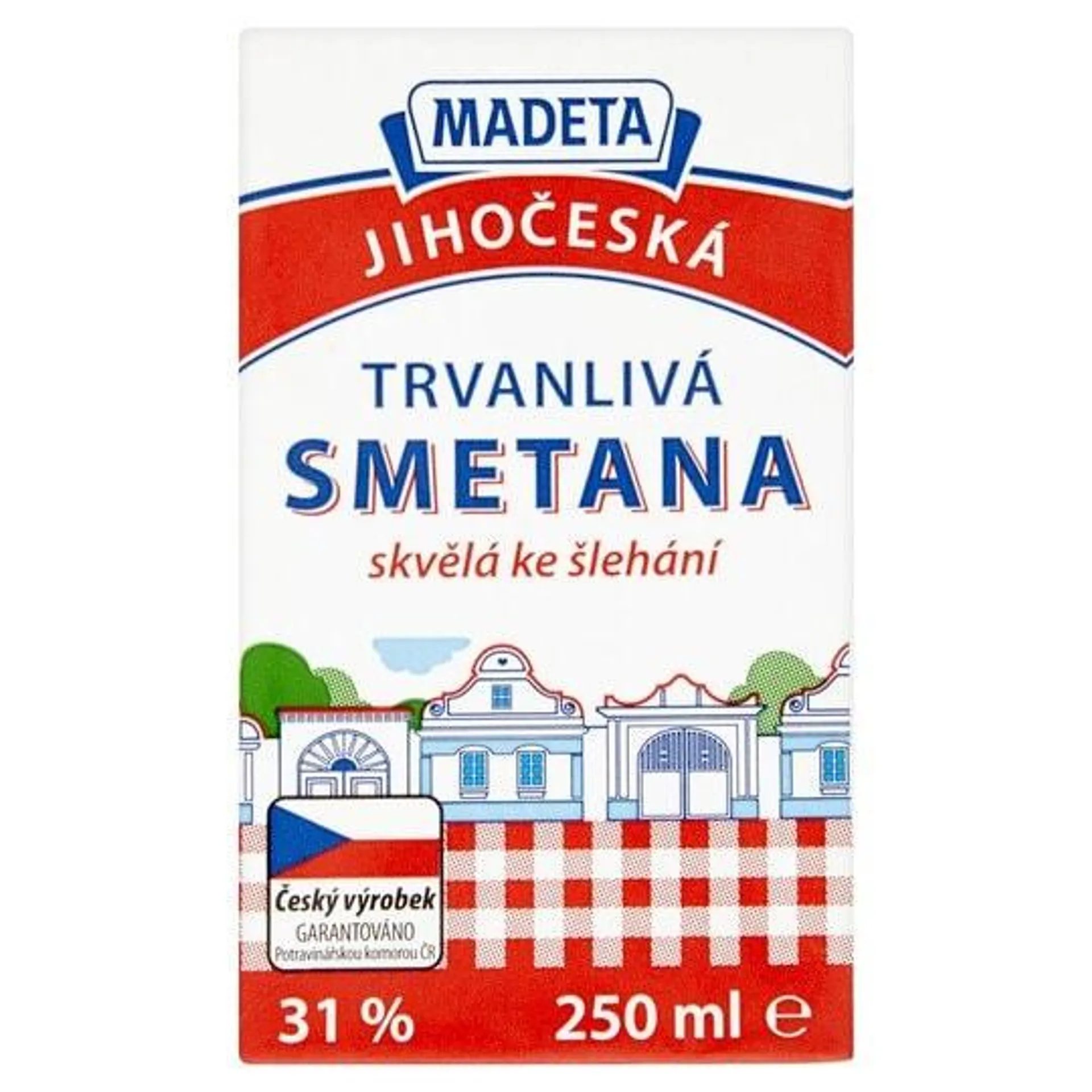 Madeta Jihočeská smetana trvanlivá 31% 250ml