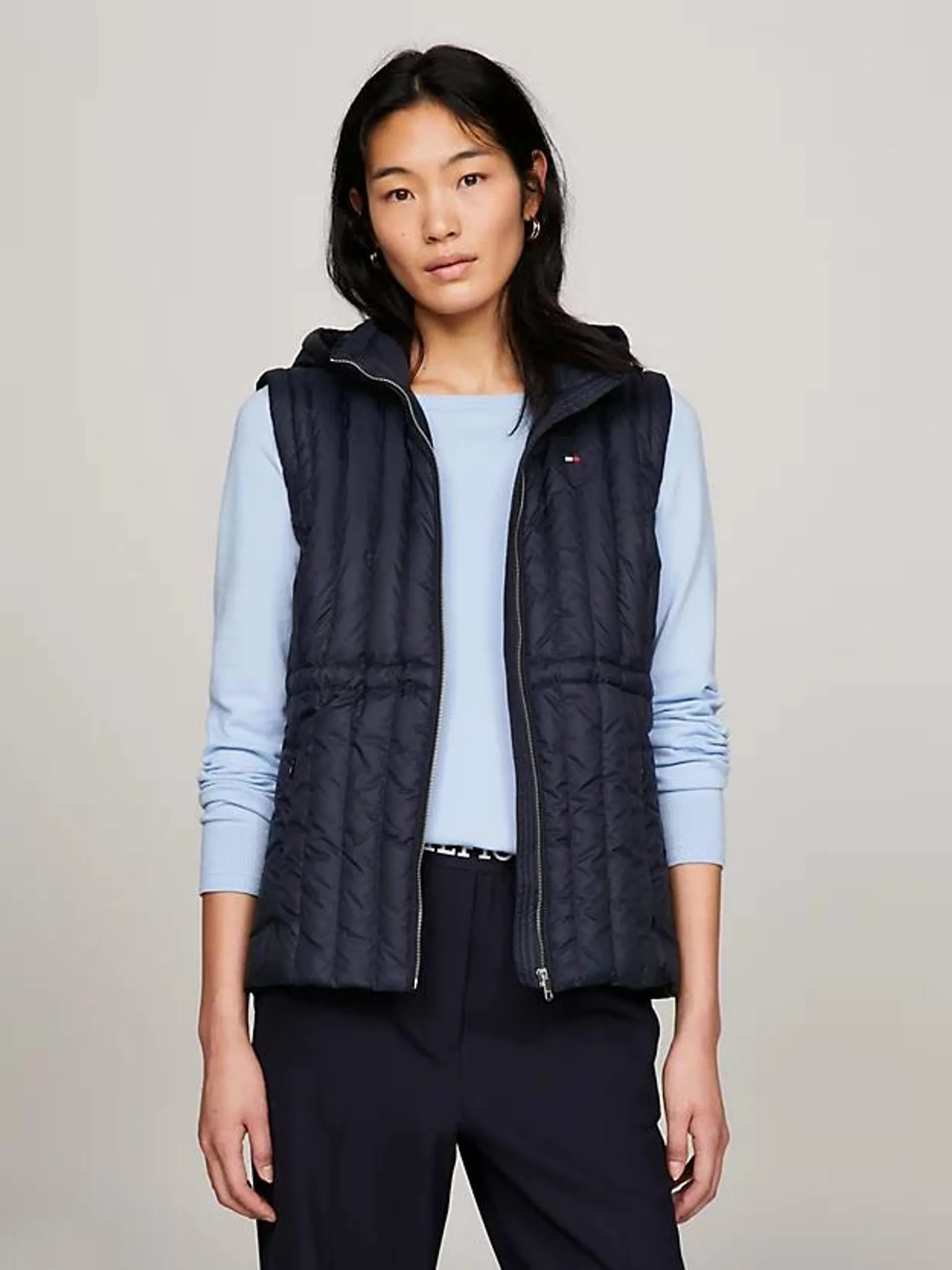 Quilted Hooded Padded Vest