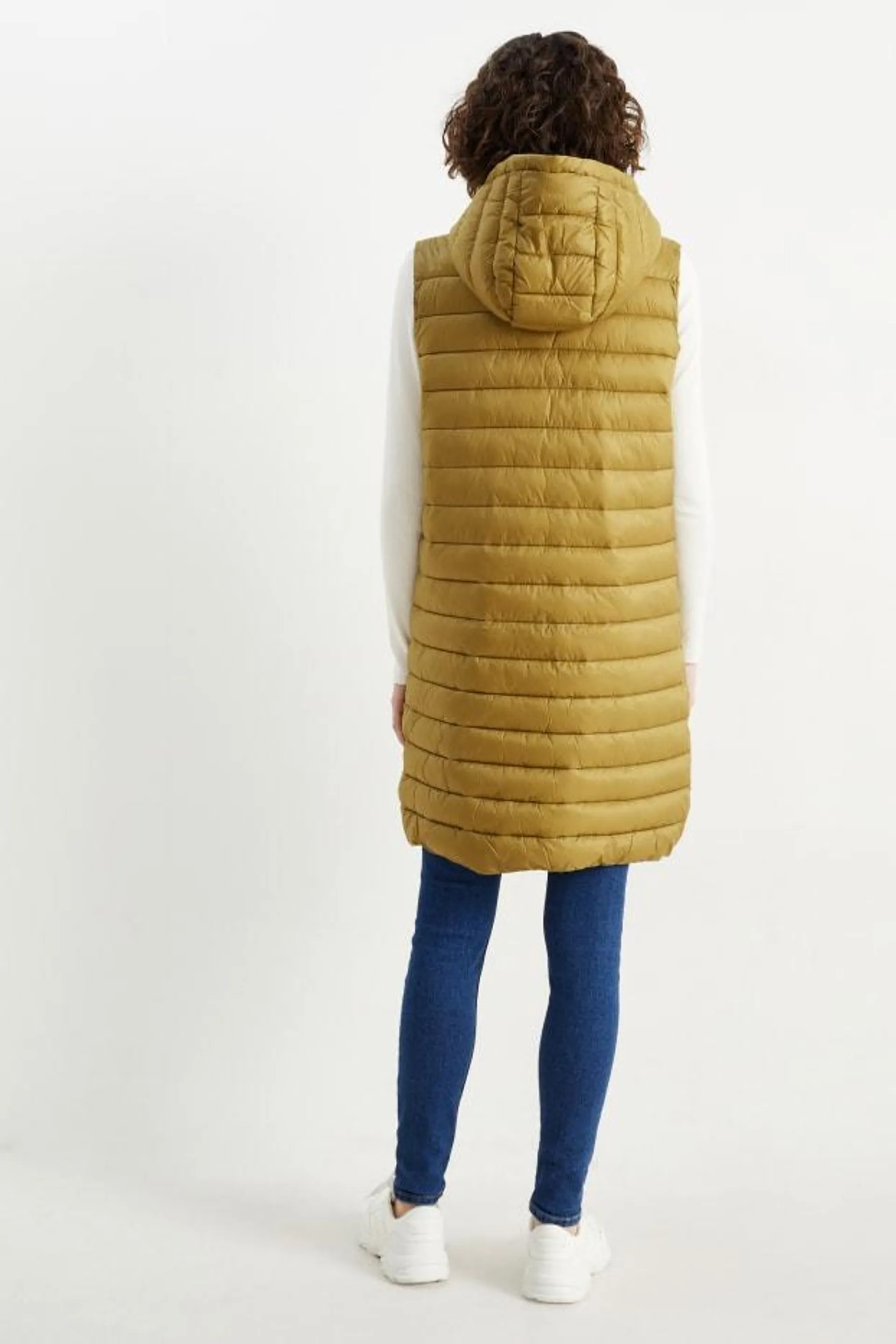 Long quilted gilet