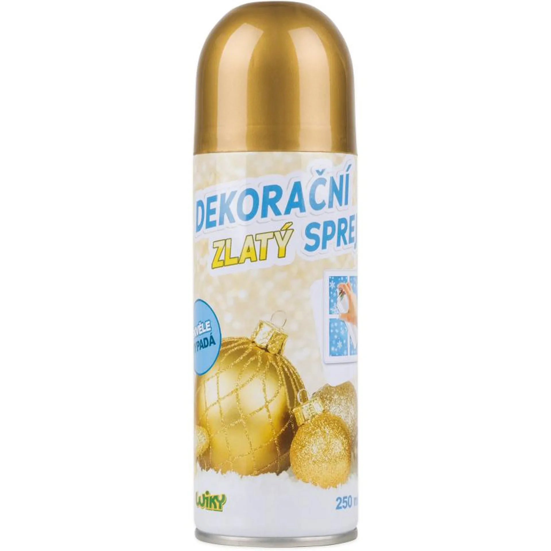 Sprej dekorační zlatý 250 ml