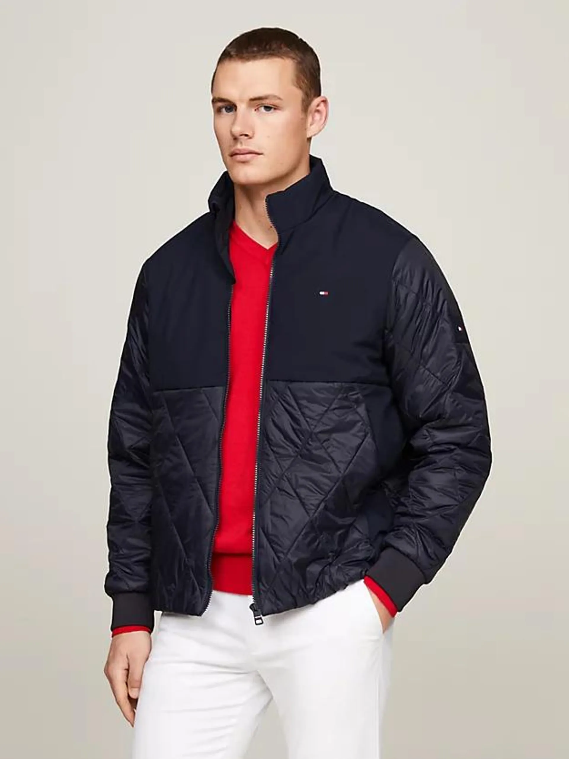 Quilted Water Repellent Zip-Thru Jacket