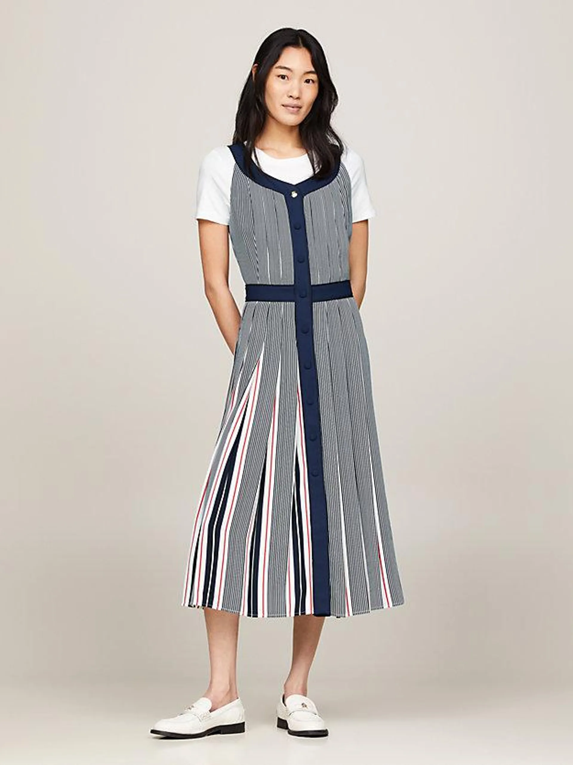 Crest TH Monogram Ithaca Stripe Dress