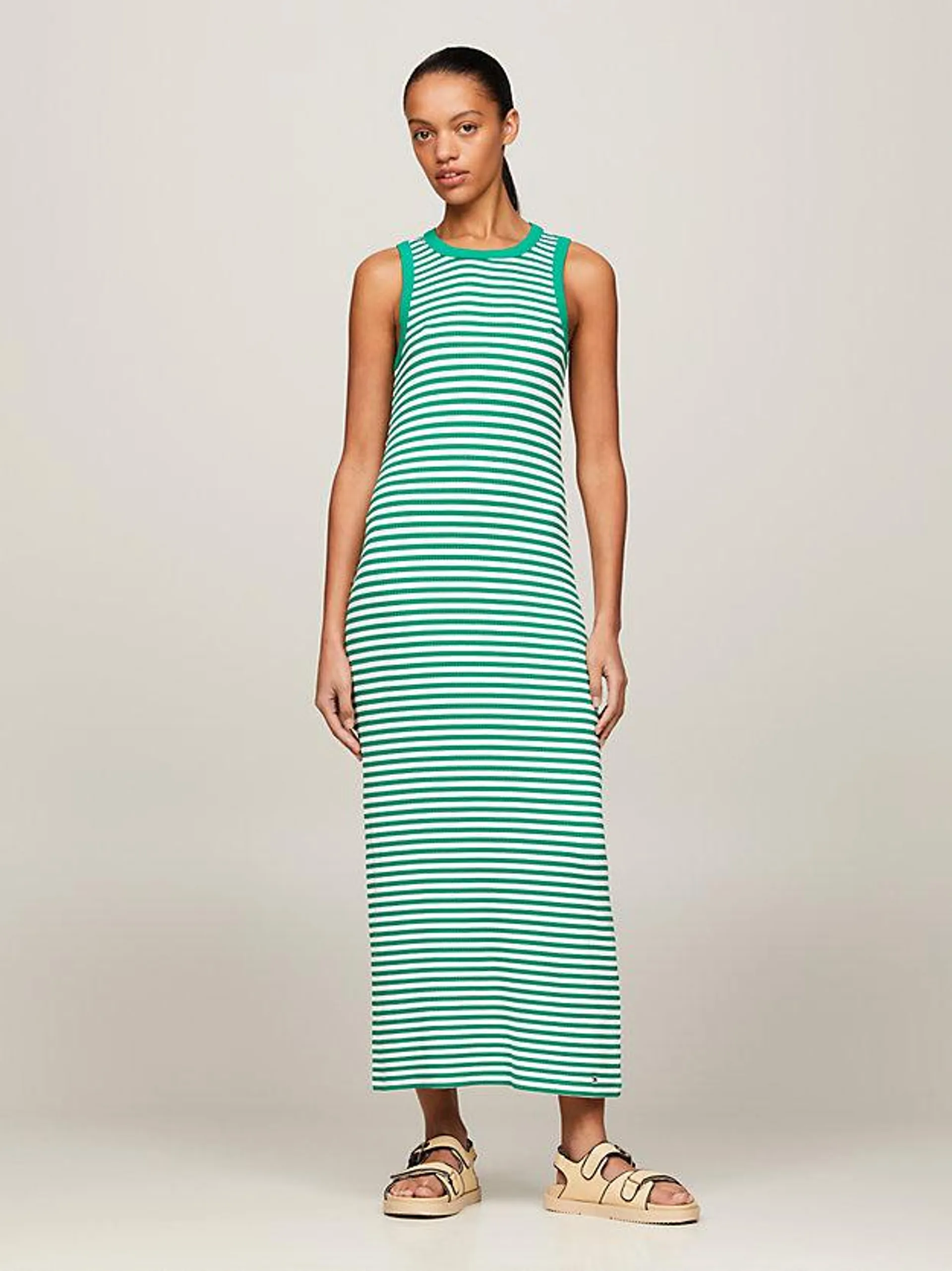 Ribbed Sleeveless Bodycon Maxi Dress