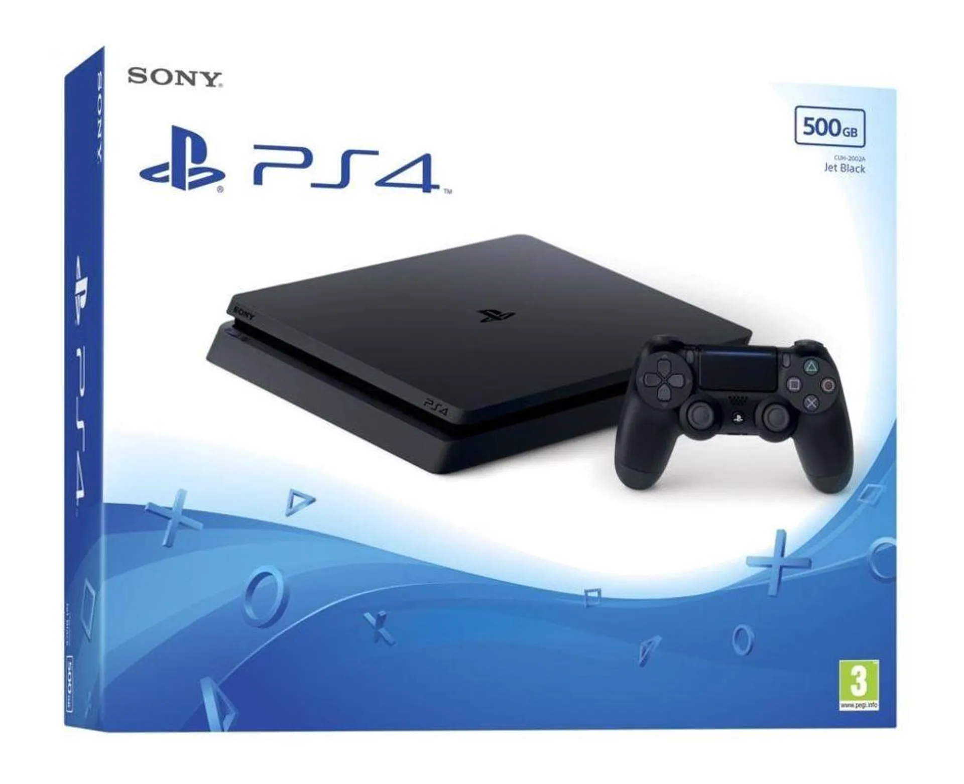 Sony PlayStation 4 Slim 500GB Jet Black CUH-2216A - černá