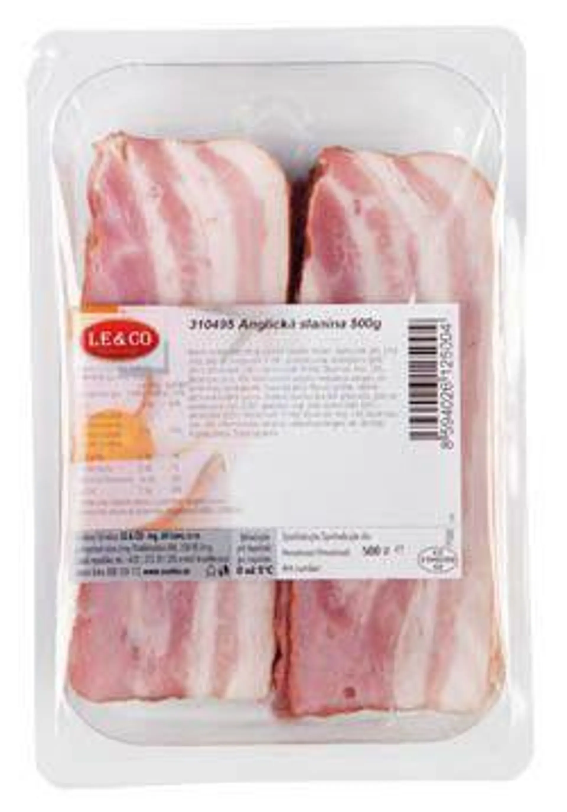 Anglická slanina plátky chlaz. 500 g