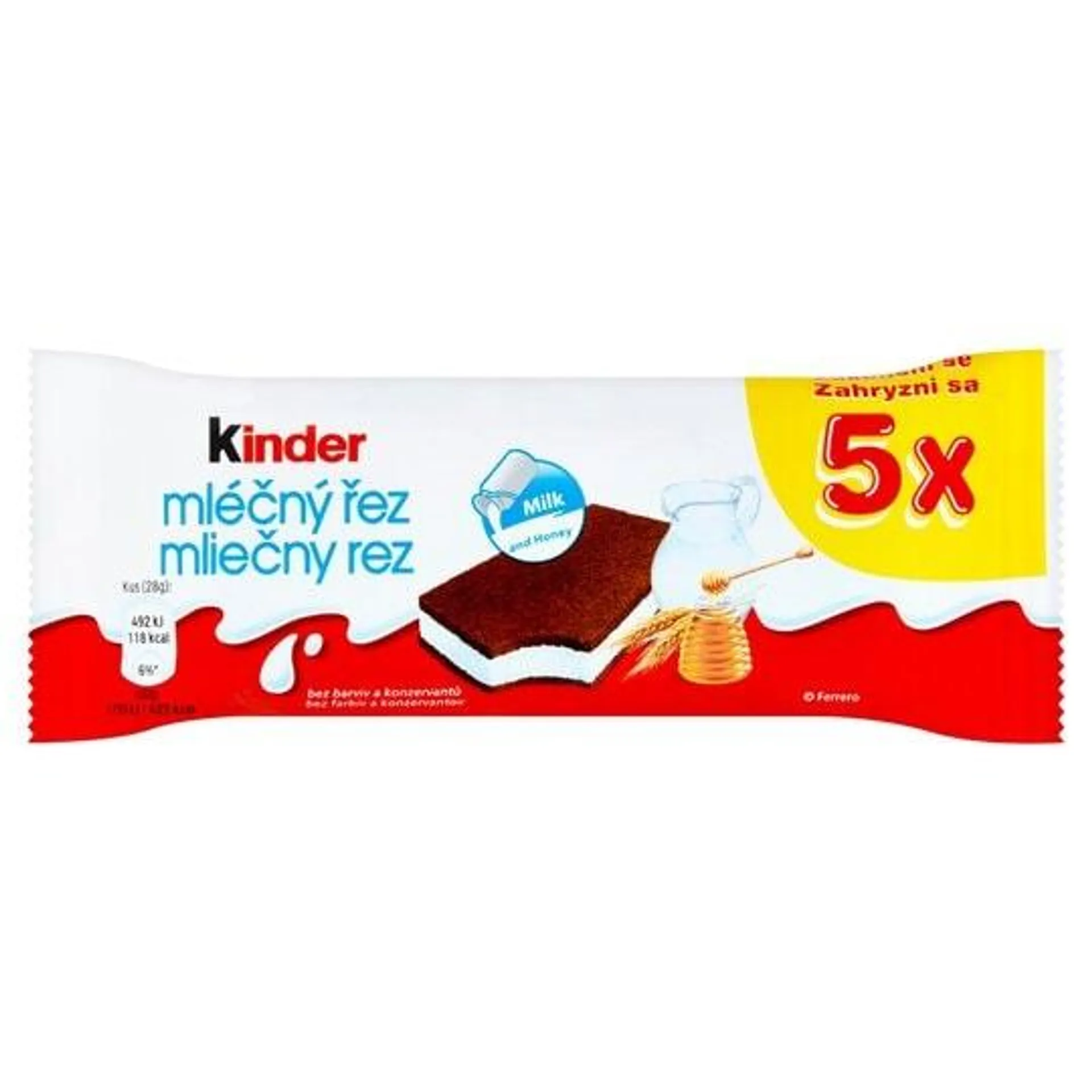 Kinder Mléčný řez 5 x 28g