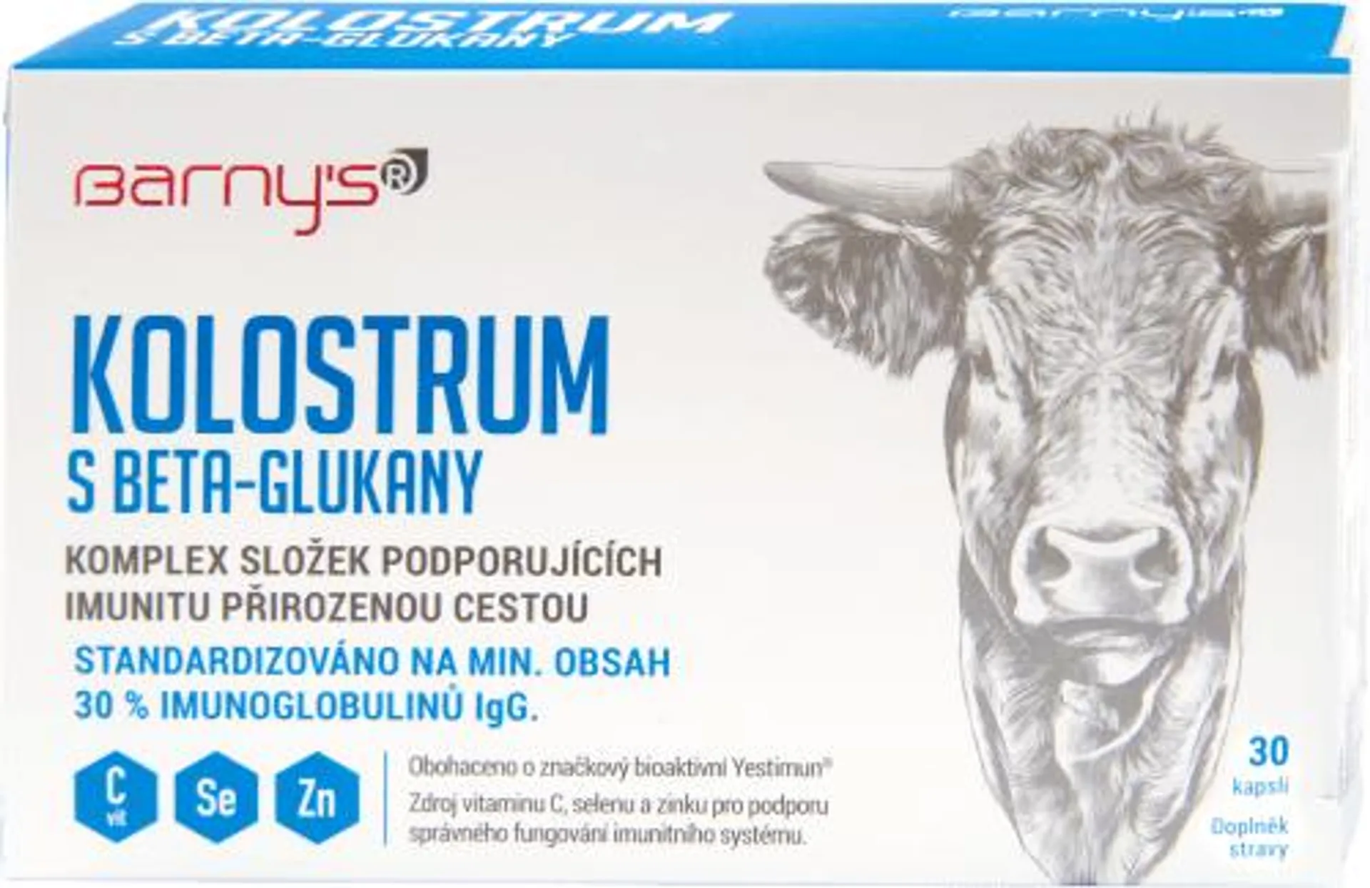 Kolostrum s Beta-Glukany, 30 ks