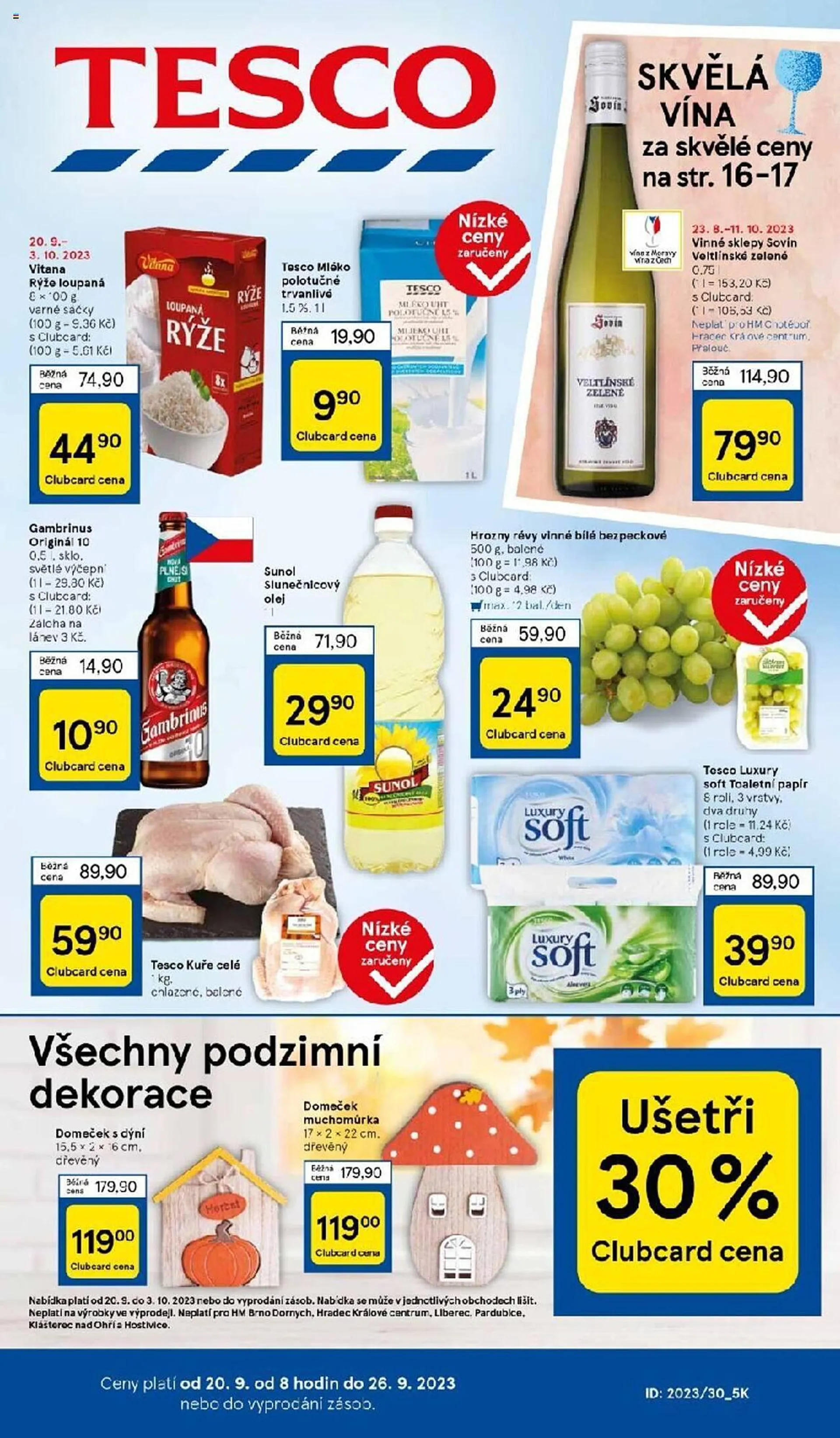 Tesco leták - 20. září 26. září 2023 - Page 1