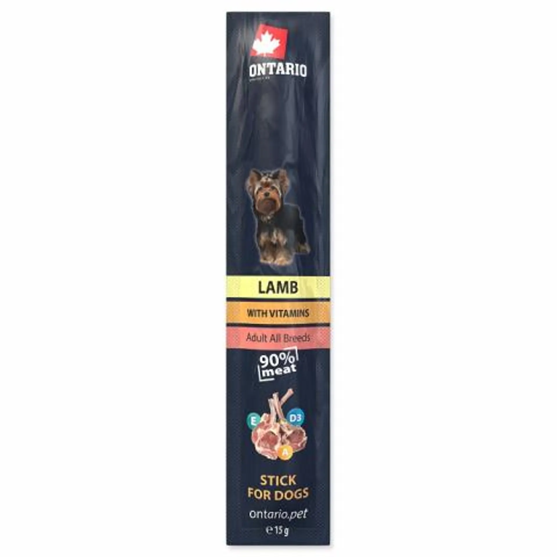 Tyčinka Ontario Stick for dogs Lamb 15g