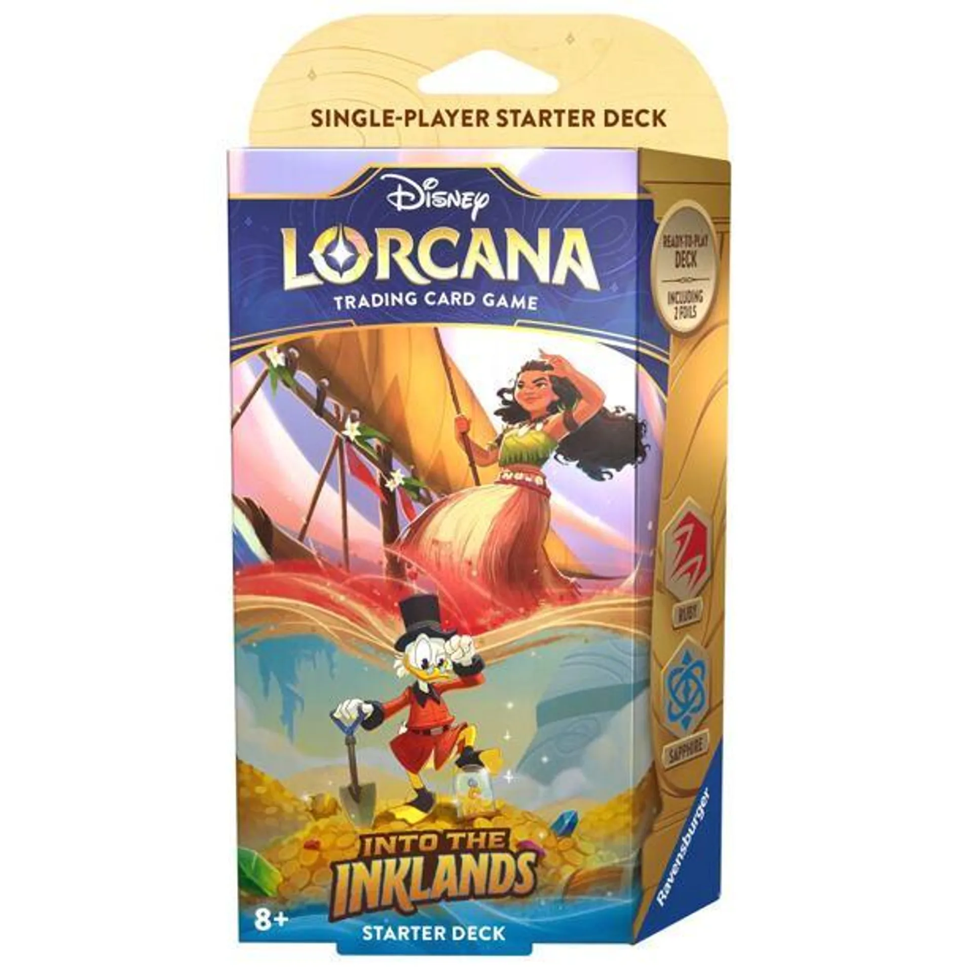 Ravensburger Disney Lorcana: Into the Inklands - Startovací balíček Rubín & Safír