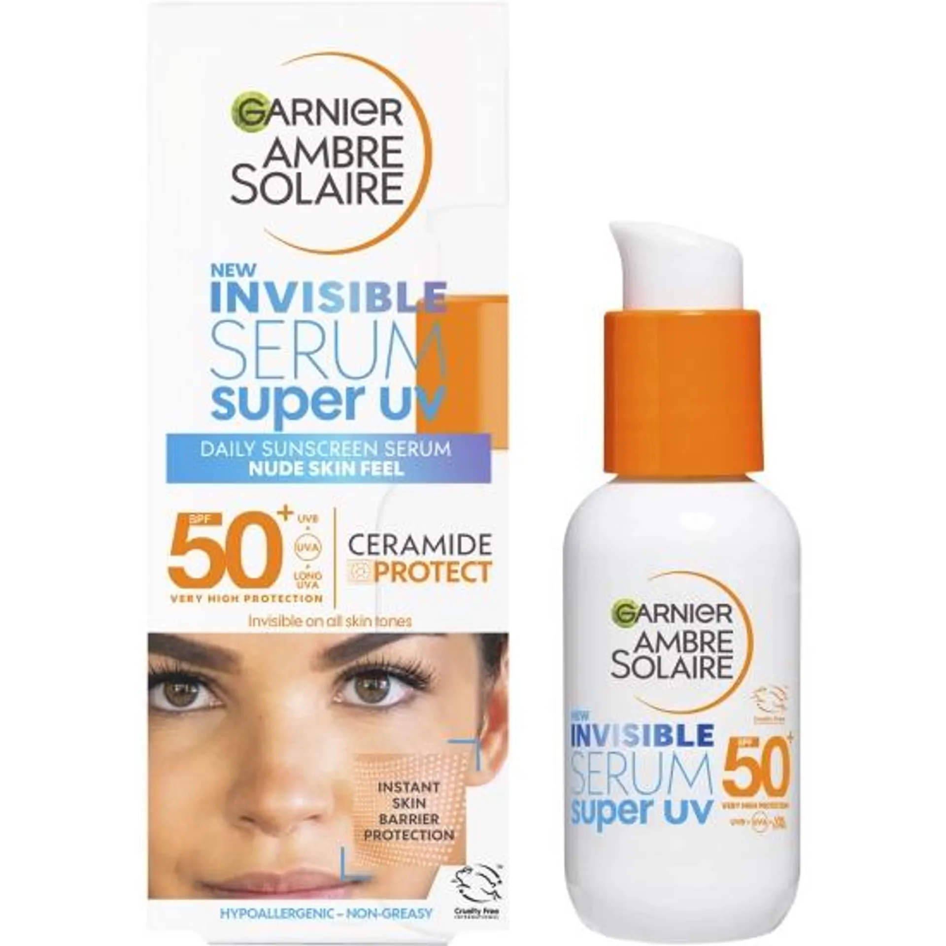 Garnier Ambre Solaire Super UV Invisible Serum pleťové sérum, OF 50, 30 ml