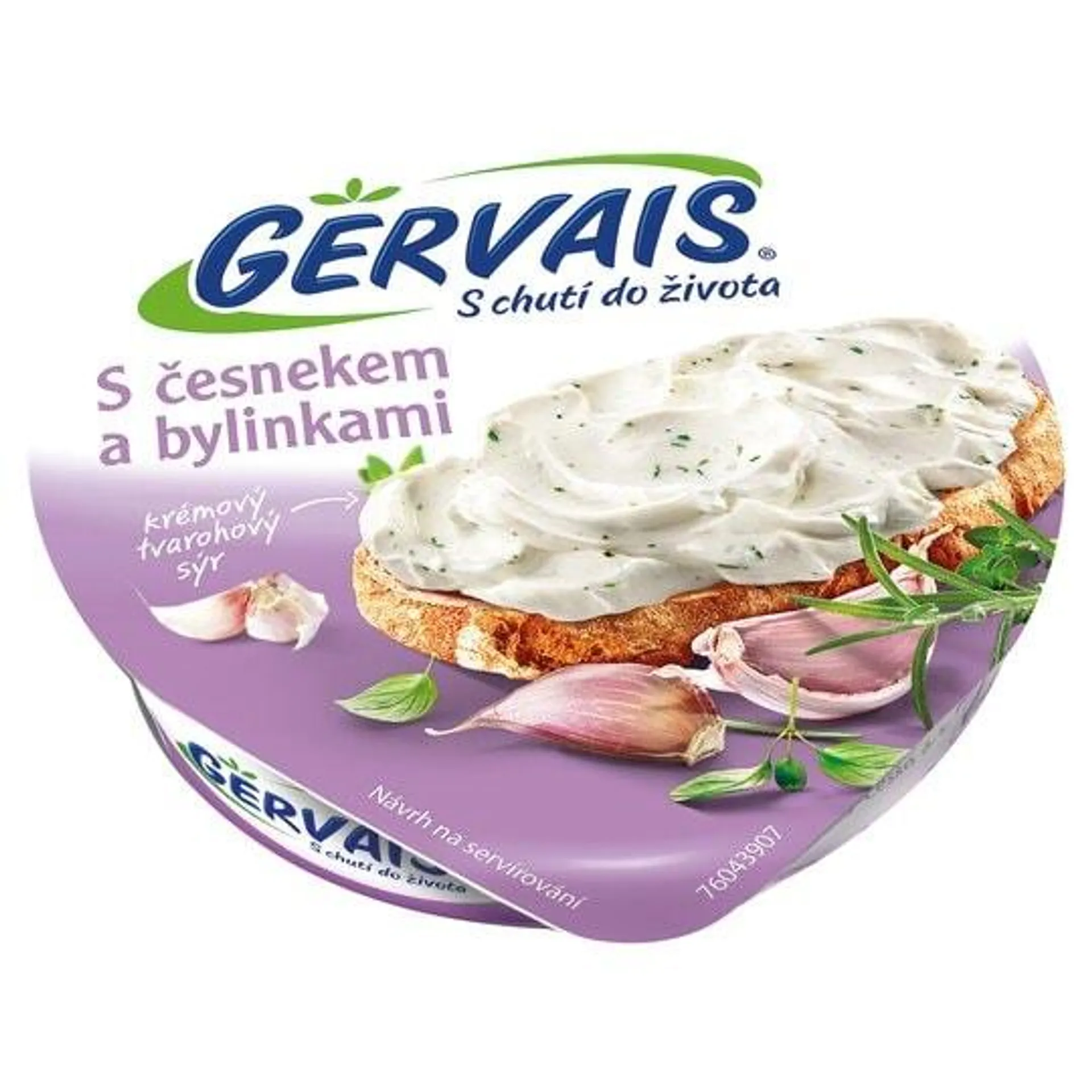 Gervais Čerstvý tvarohový sýr s česnekem a bylinkami 80g