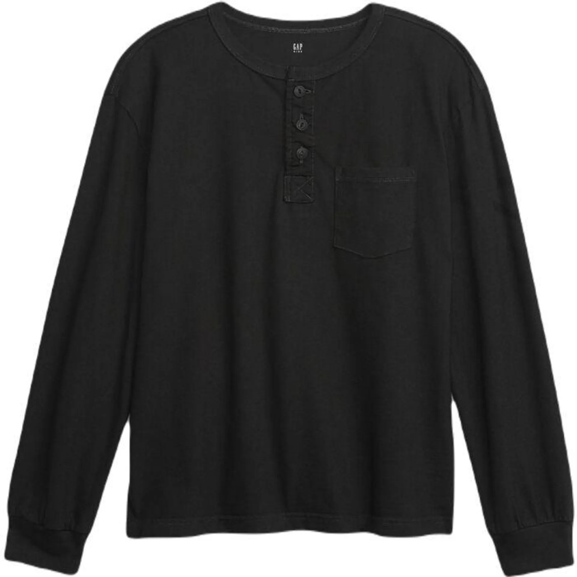 GAP LS VINTAGE HENLEY