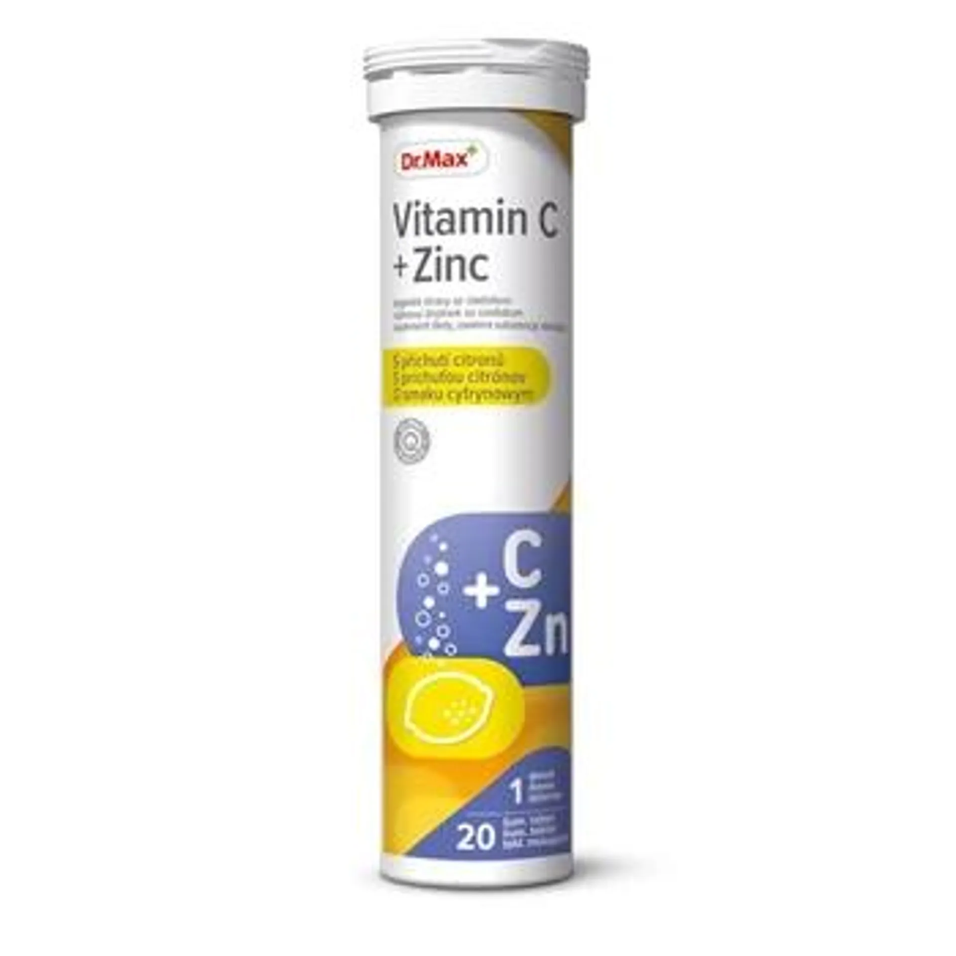 Dr. Max Vitamin C + Zinek 20 šumivých tablet