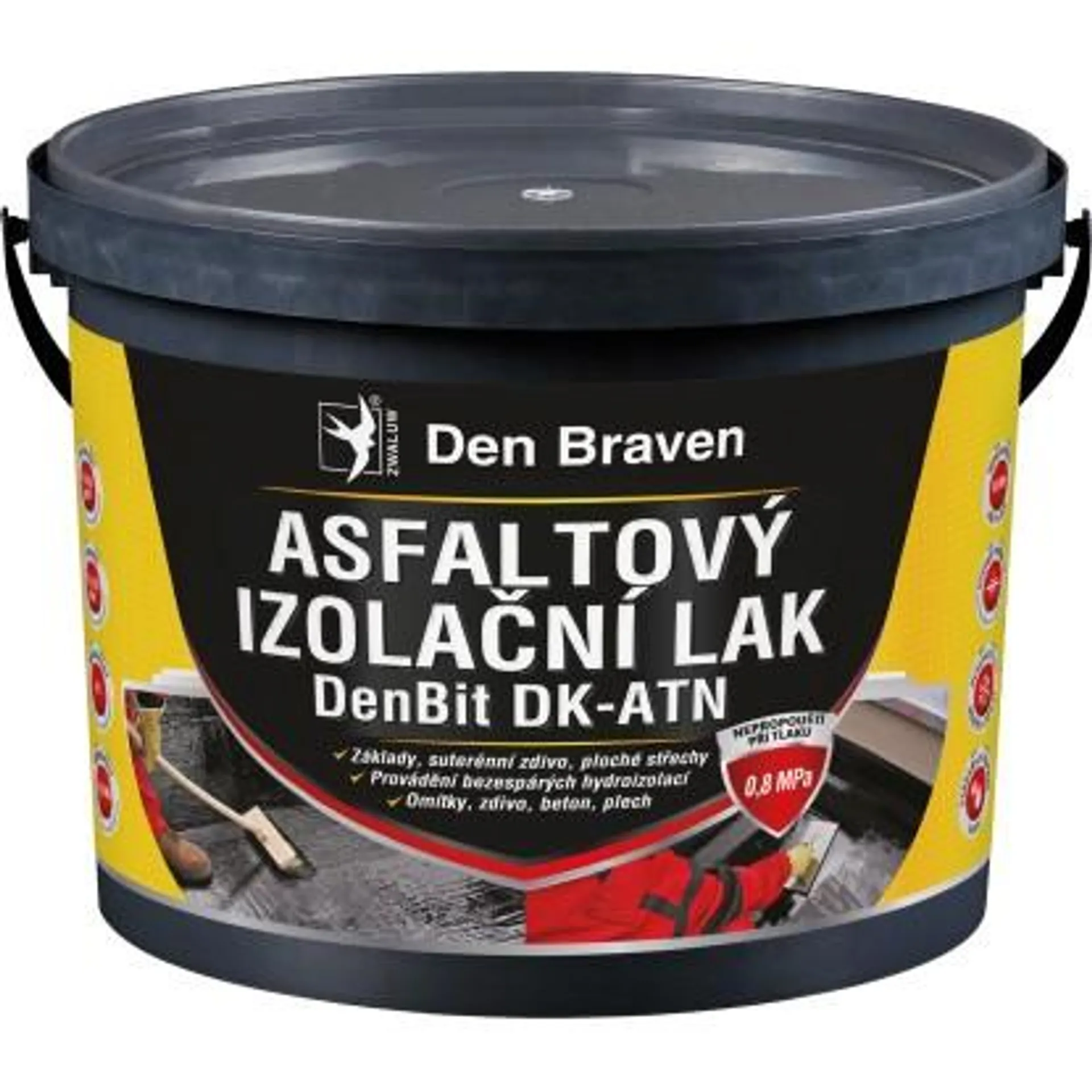 Den Braven Asfaltový izolační lak DK-ATN 4500 g