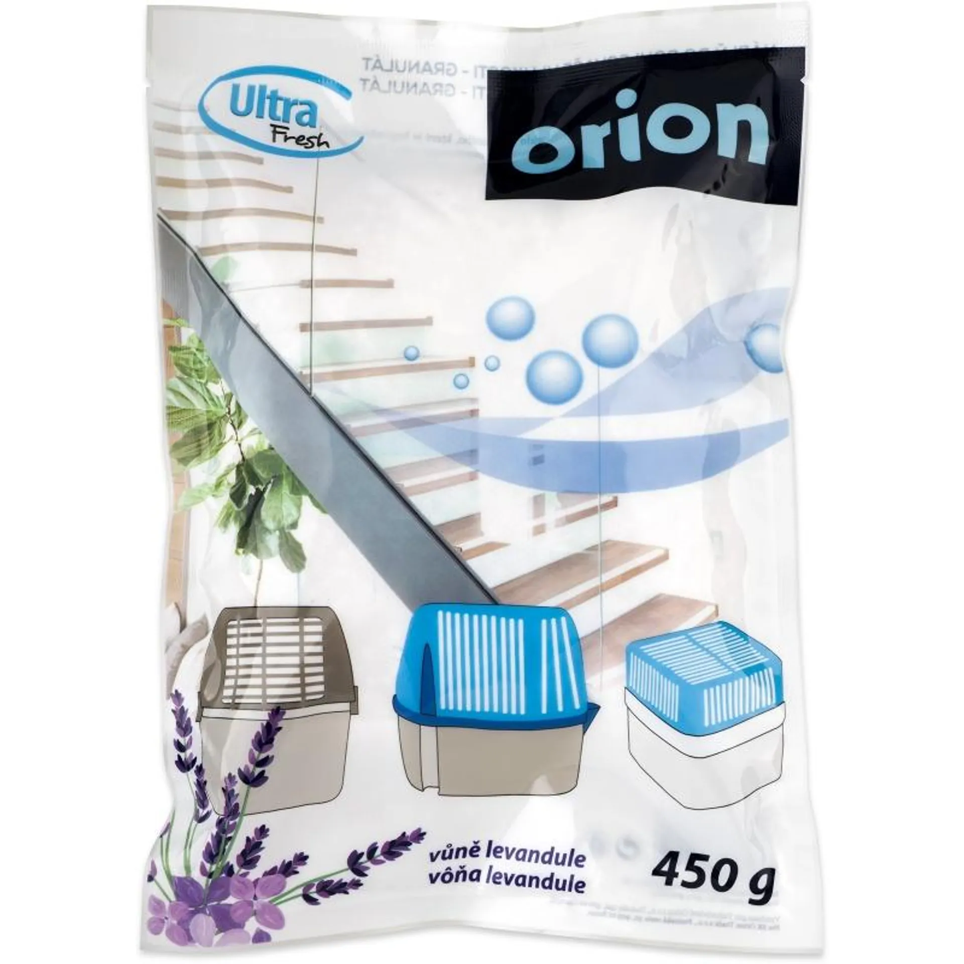 Náplň do pohlcovače vlhkosti Orion Ultra Fresh levandule 450g