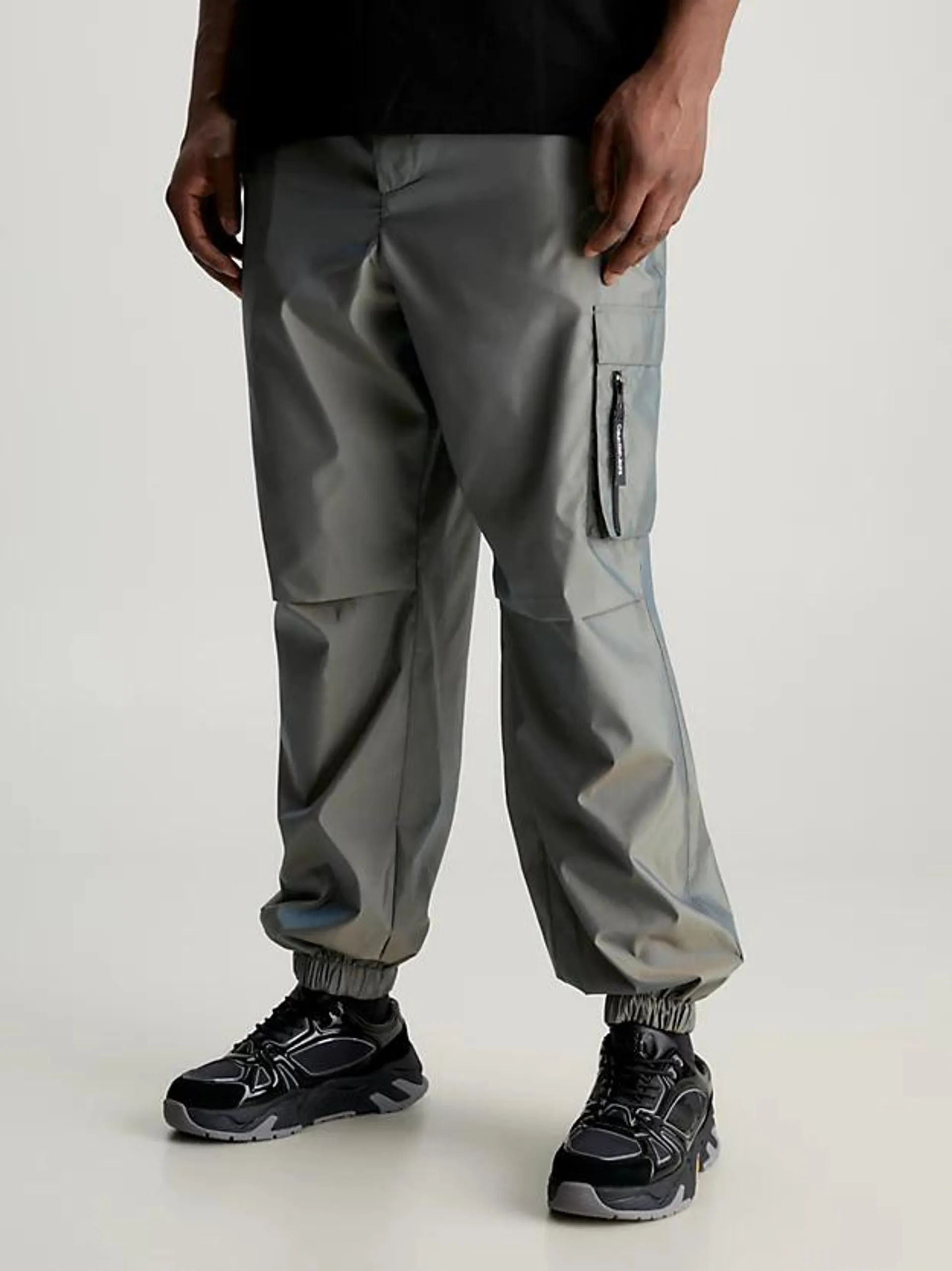 Relaxed Iridescent Cargo Pants