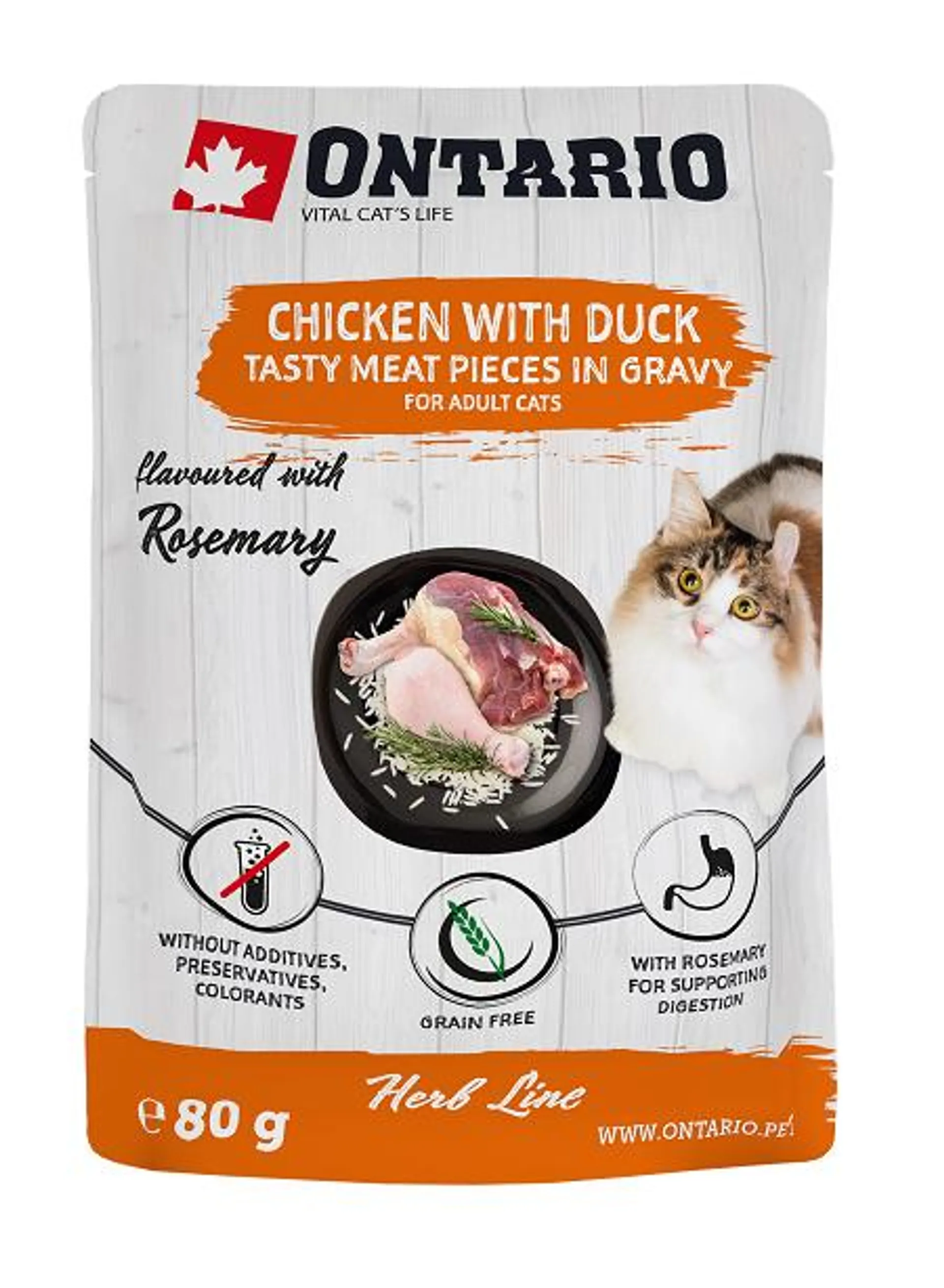 Kapsička Ontario Herb Chicken with Duck 80g