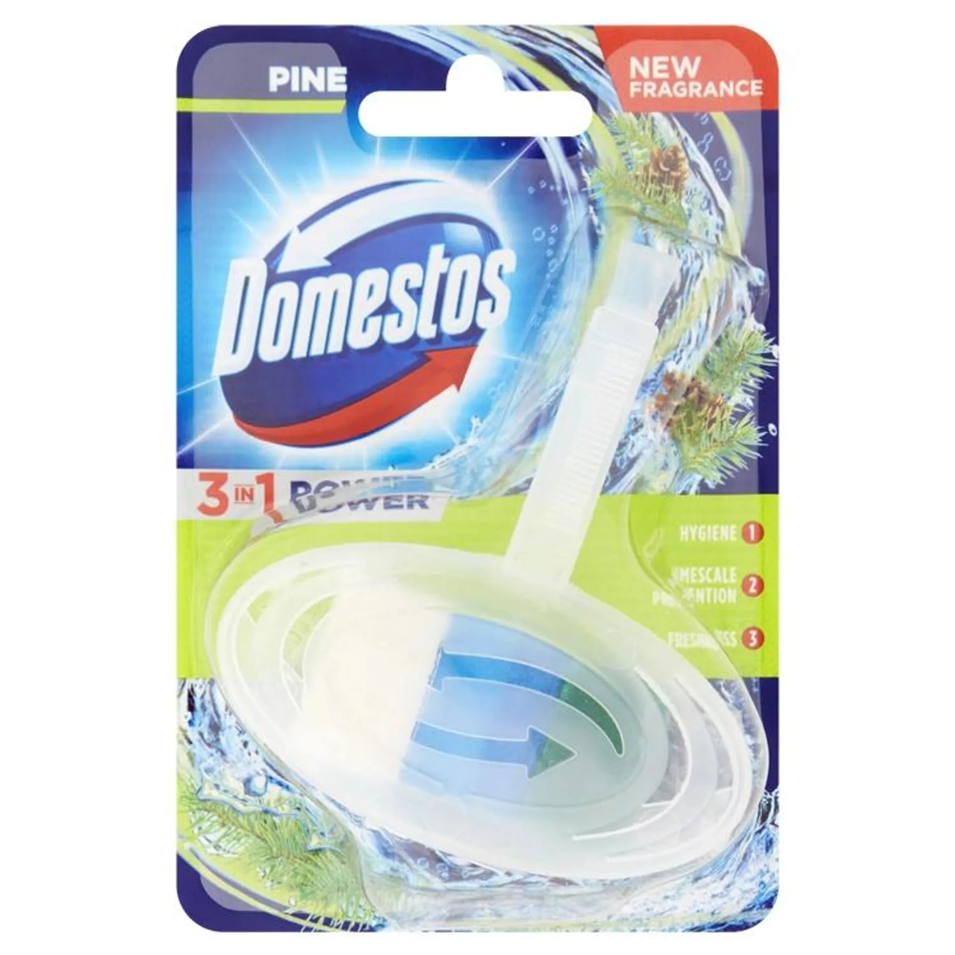 Domestos WC blok 3v1 Pine, 40 g