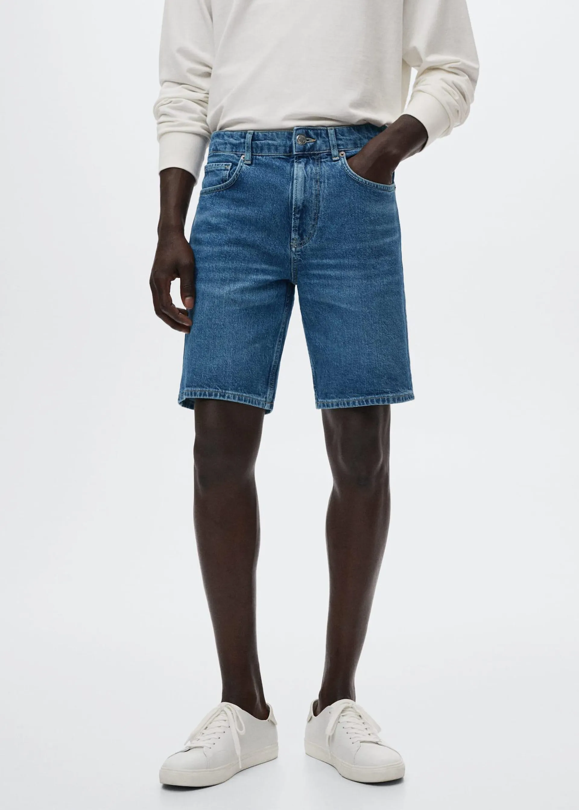 Džínové bermudy regular fit