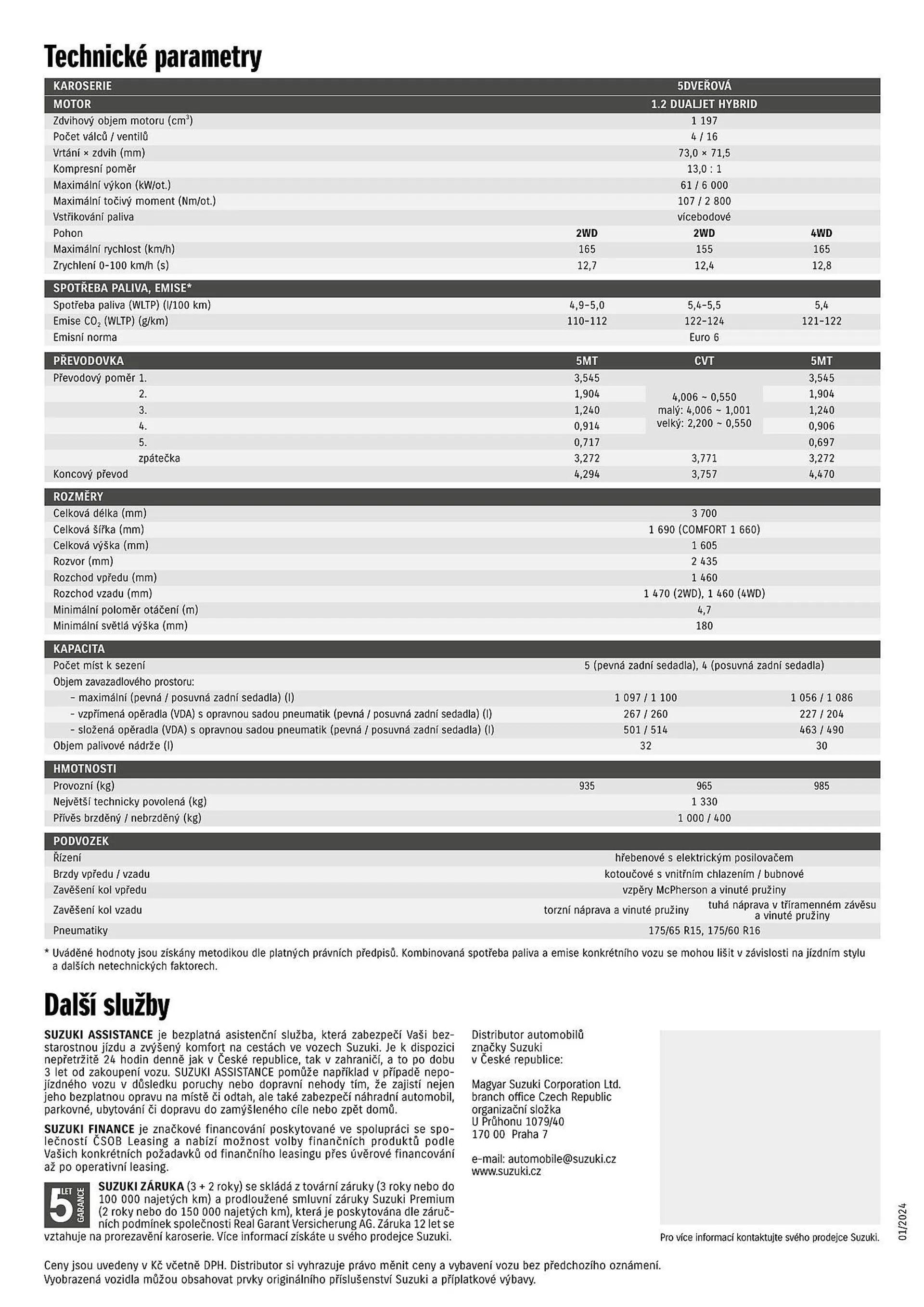 Suzuki Ignis hybrid leták - 15. ledna 15. ledna 2025 - Page 4