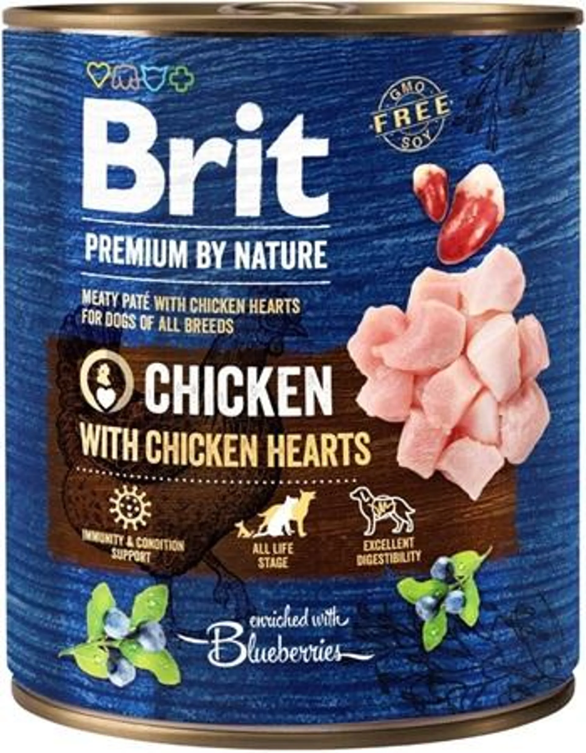 Brit Premium by Nature Chicken with Hearts 800 g