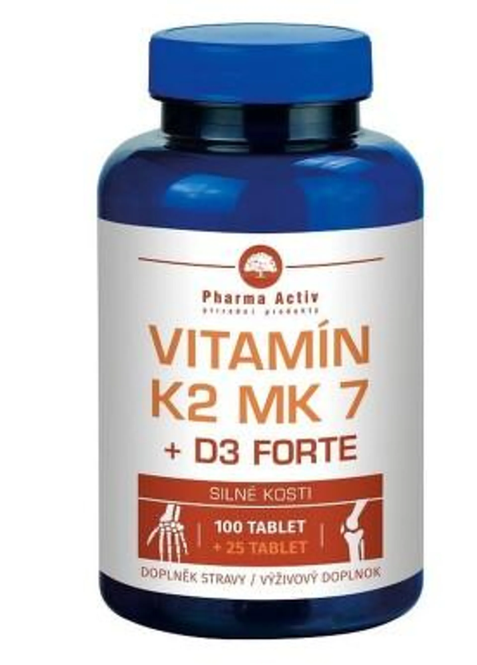 Vitamin K2 MK7 + D3 FORTE 1000 I.U. tbl.125