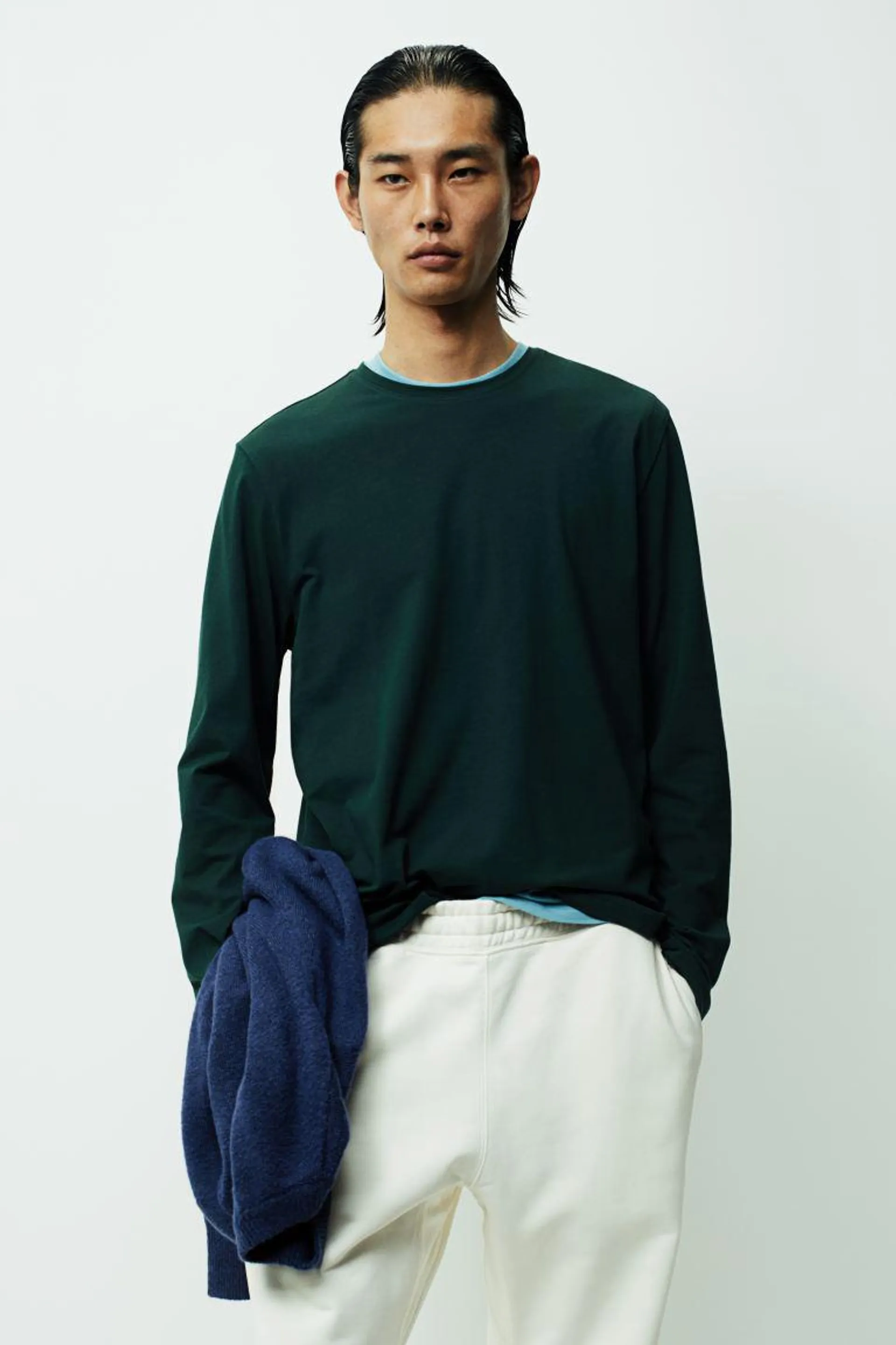 Slim Fit Jersey top