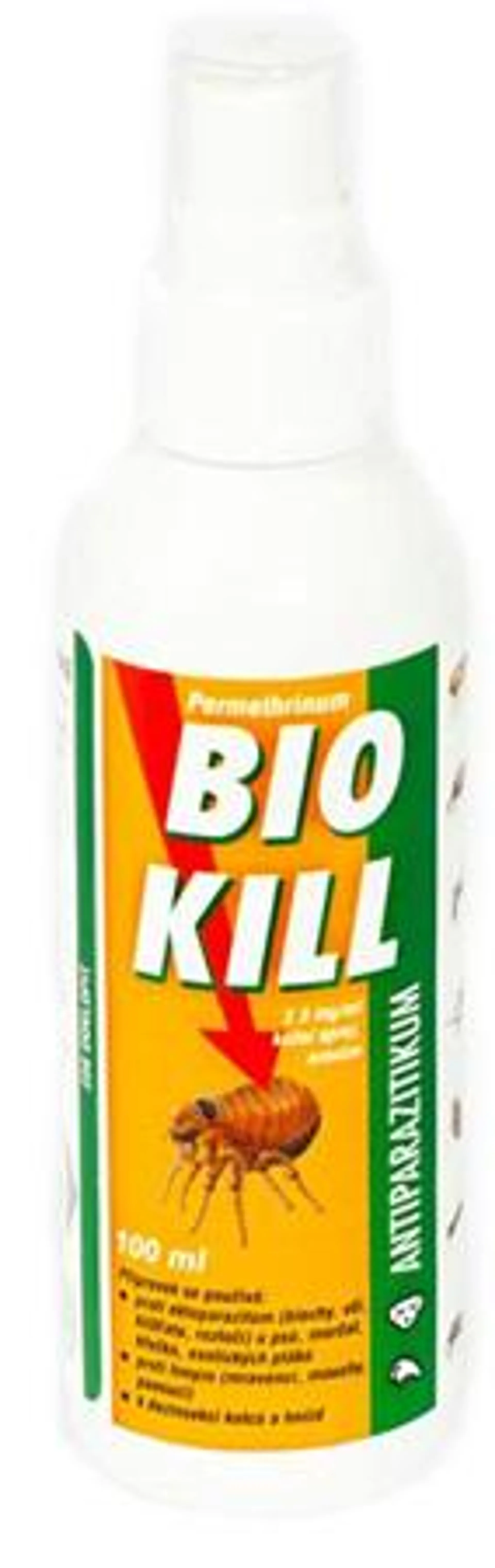 Bio Kill kožní sprej pro psy, morčata, křečky a exotické ptáky 100 ml