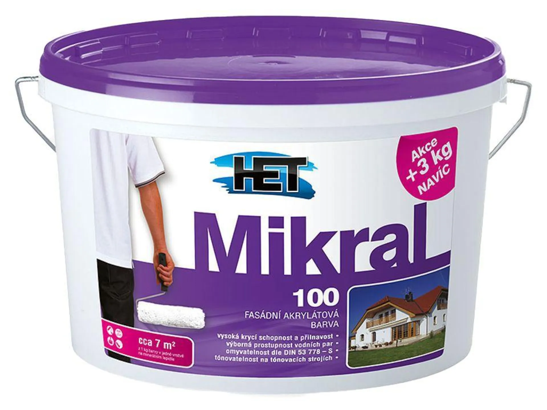 MIKRAL 100 fasádní barva jemná 15+3 kg