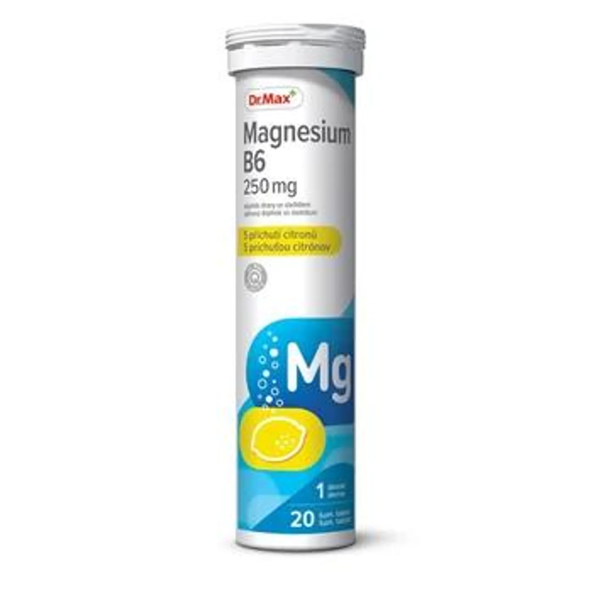 Dr. Max Magnesium B6 citron 250 mg 20 šumivých tablet
