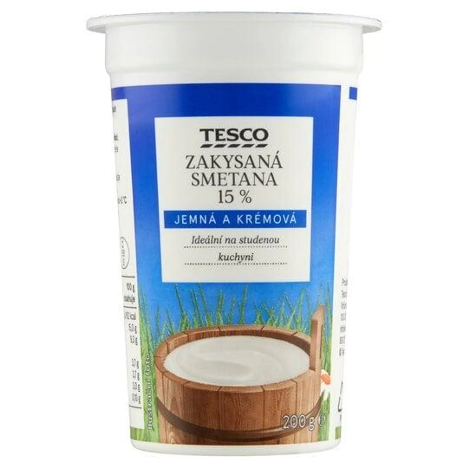 Tesco Zakysaná smetana 15 % 200g